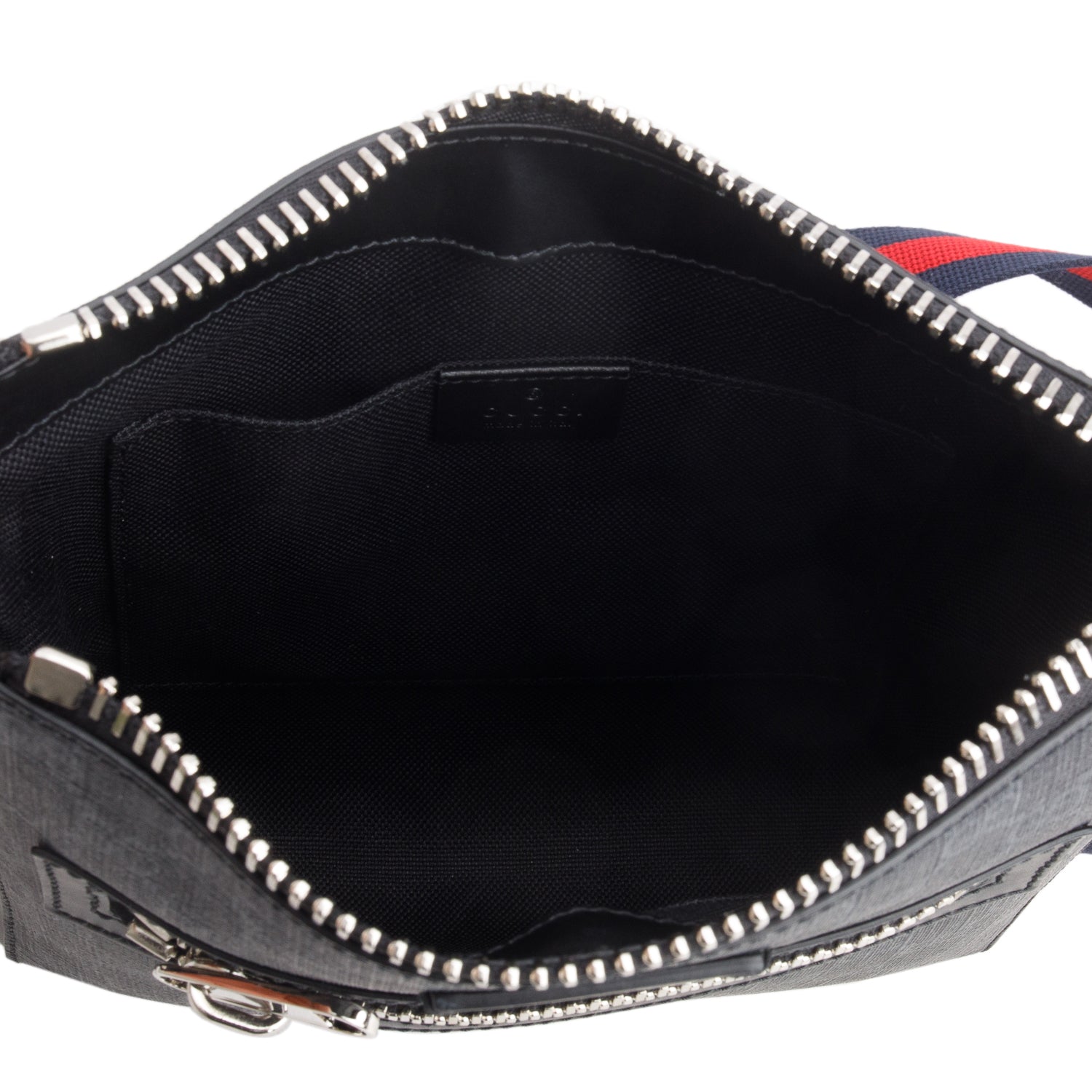 Gucci Black GG Supreme Small Messenger Bag w/ Box
