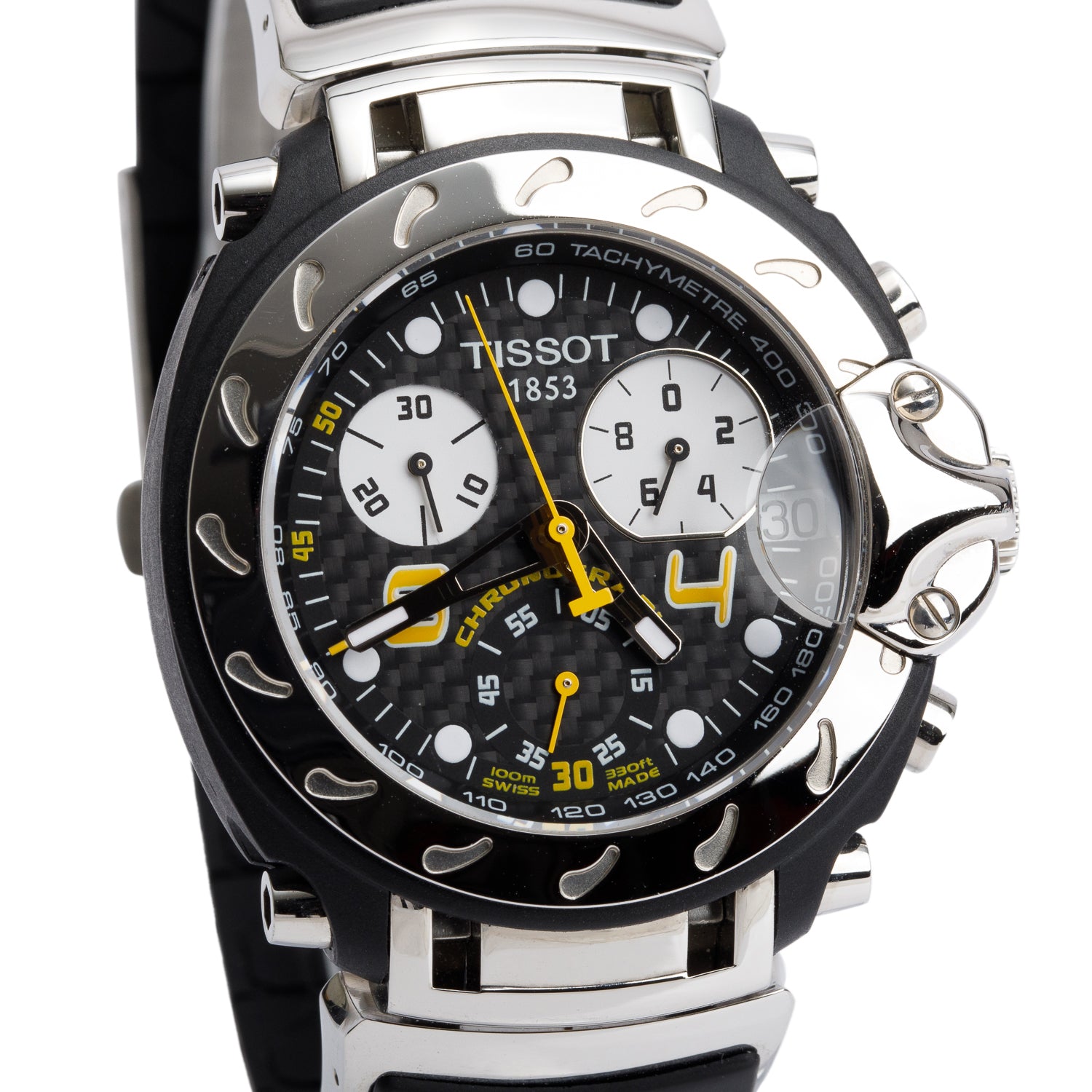 Tissot Stainless Steel Limited Edition MotoGP T-Race 42 MM Chronograph Quartz Watch Black Dial w/ Box & Papers