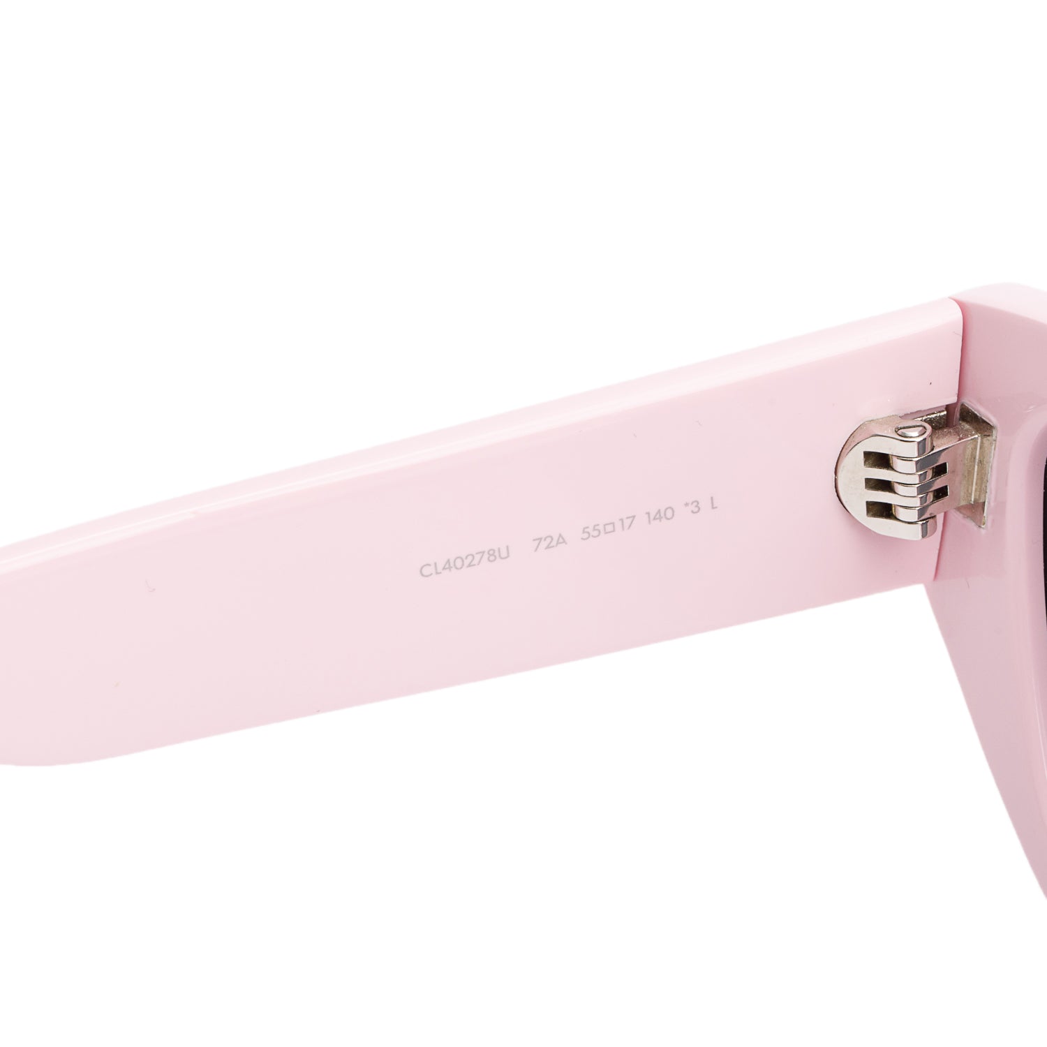 Celine CL40278U Pink Acetate Cat Eye Sunglasses w/ Case