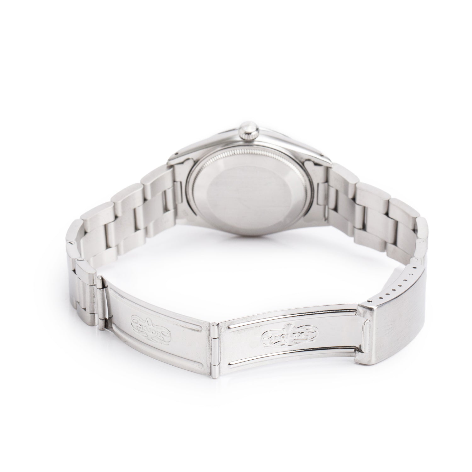 Rolex Stainless Steel Oyster Perpetual Date 34 MM Watch Blue Dial 15000 w/ Box