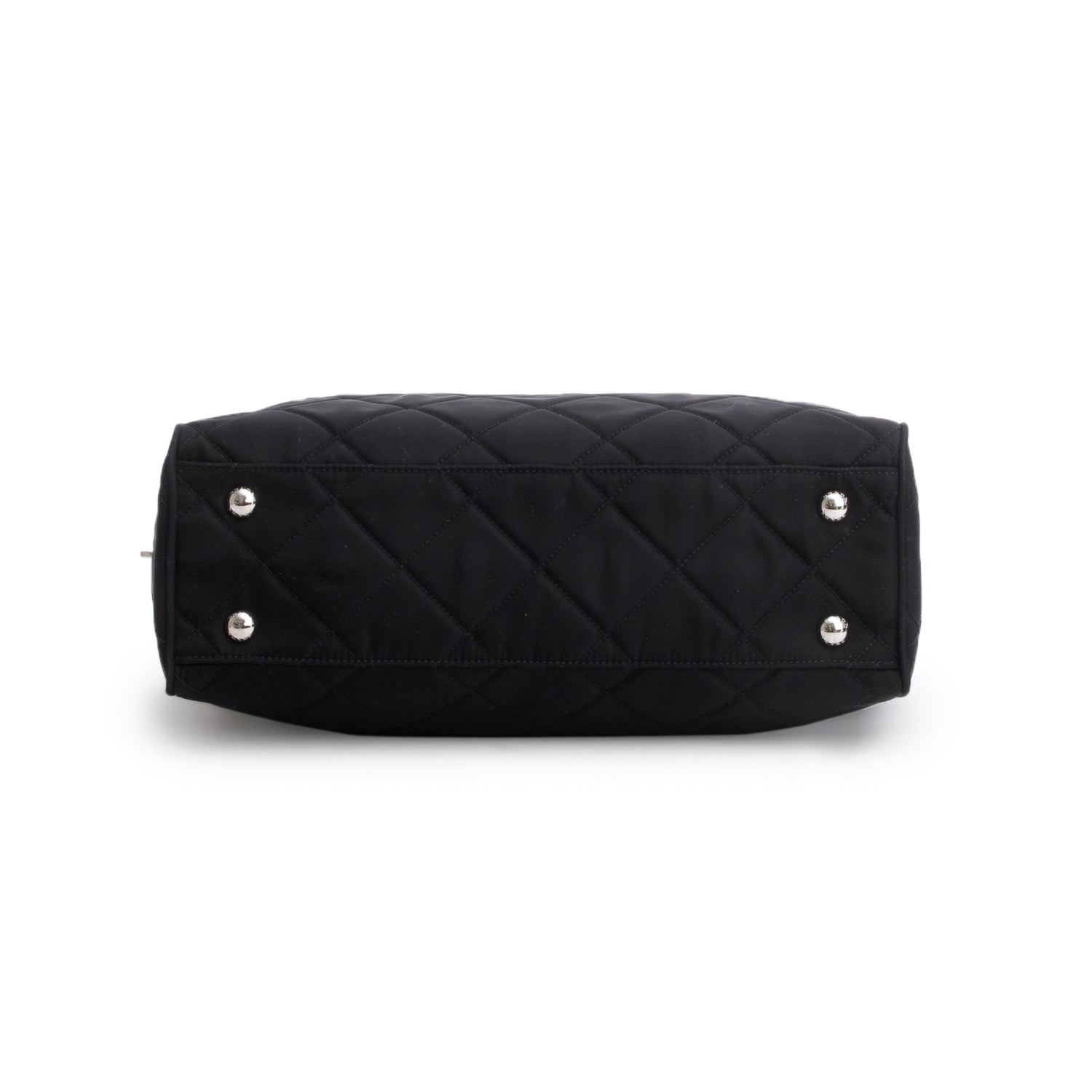 Prada Black Nylon Tessuto Impuntu Quilted Medium Shoulder Bag w/ Authenticity Card