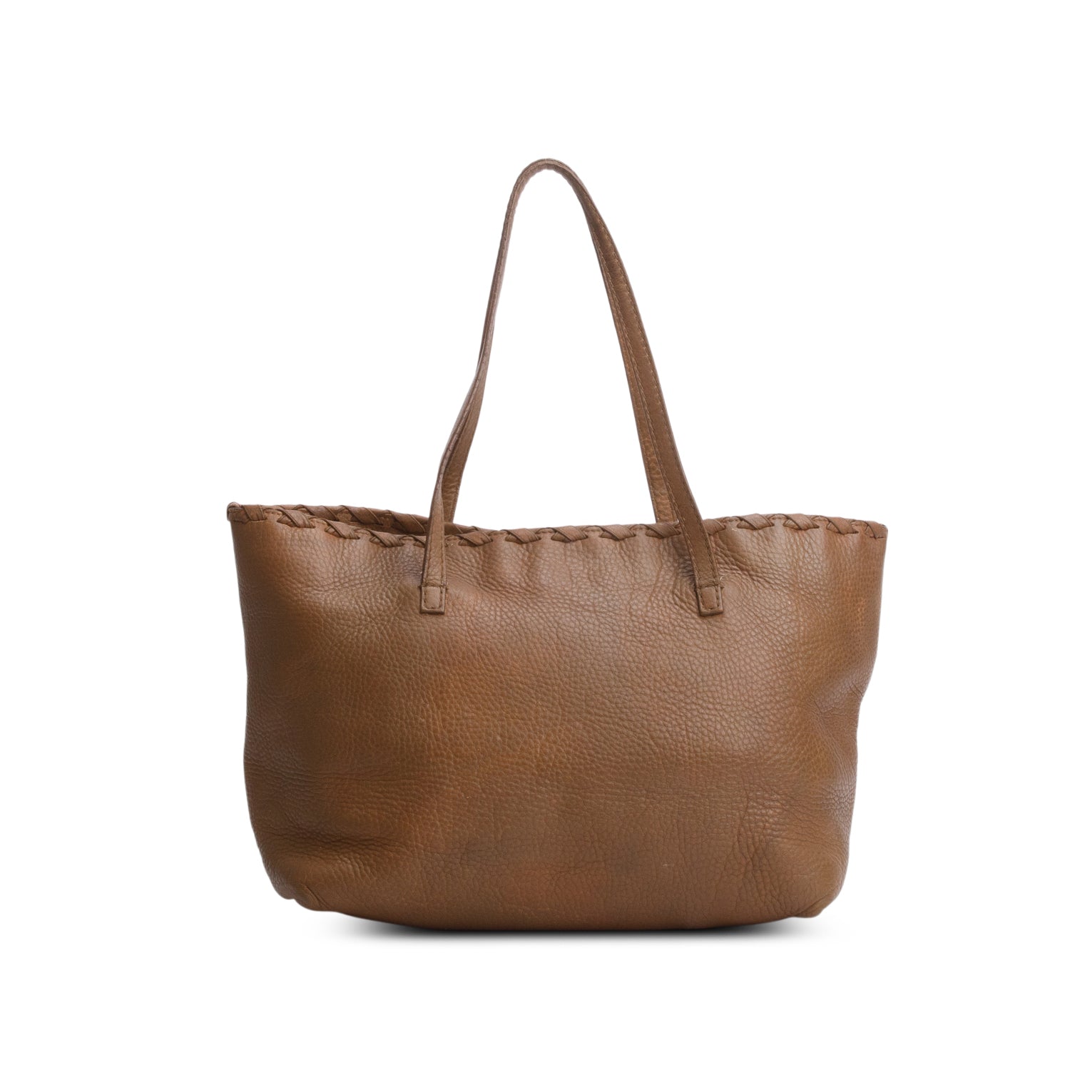 Gucci Brown Calfskin Bamboo Tassel Tote Bag