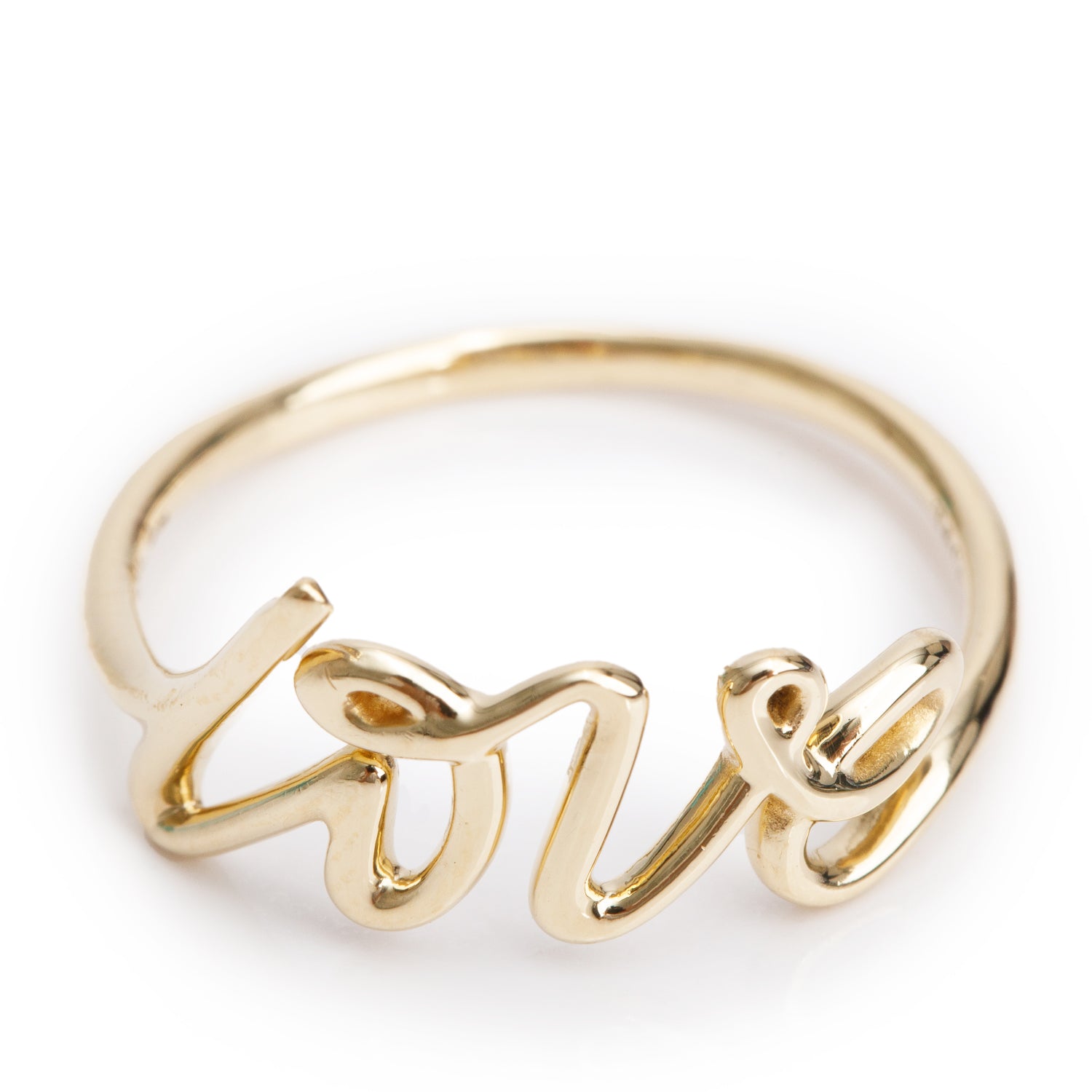 Tiffany & Co. 18K Yellow Gold Paloma Picasso Graffiti Love Ring, Small Model, Size 7