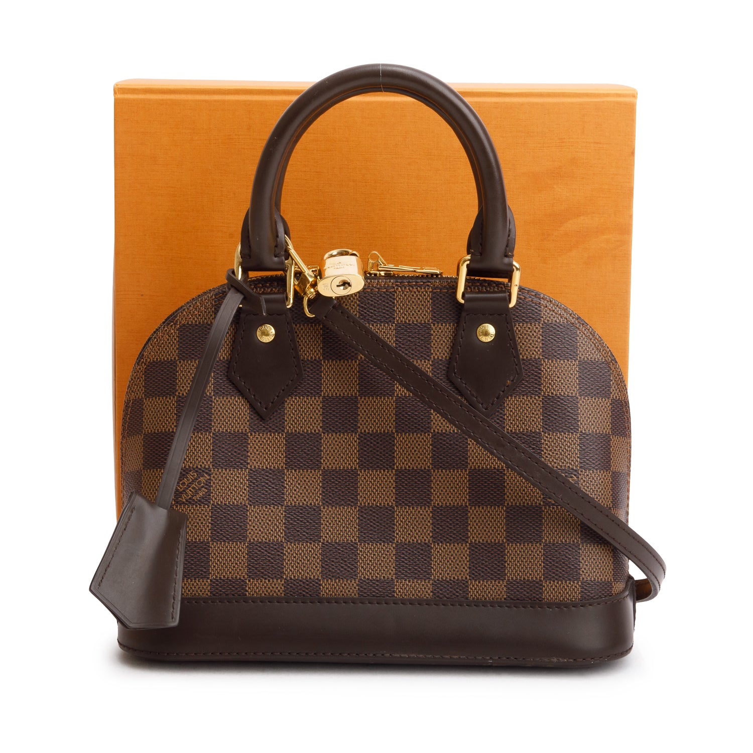 Louis Vuitton 2020 Damier Ebene Alma BB w/ Box & Strap