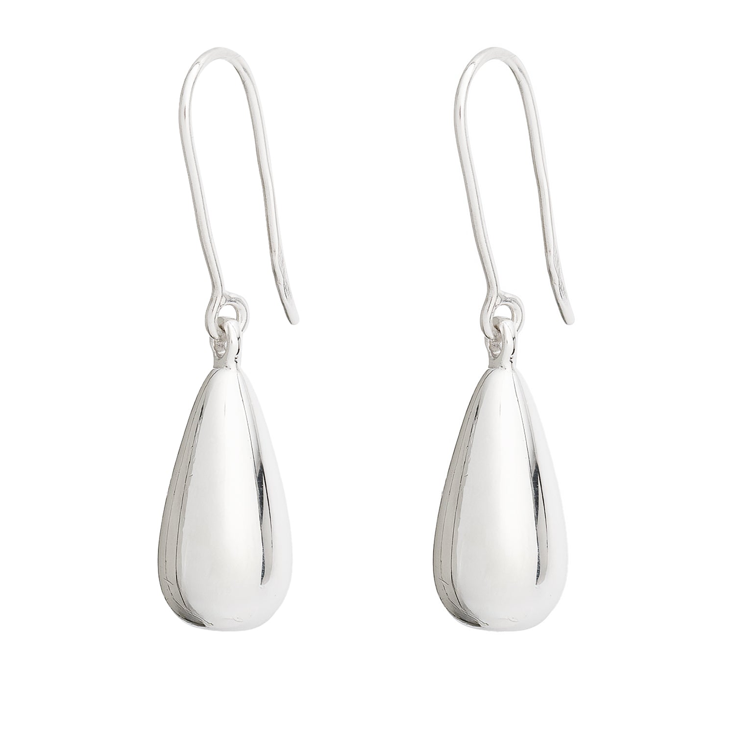 Gucci Sterling Silver Teardrop Dangle Earrings