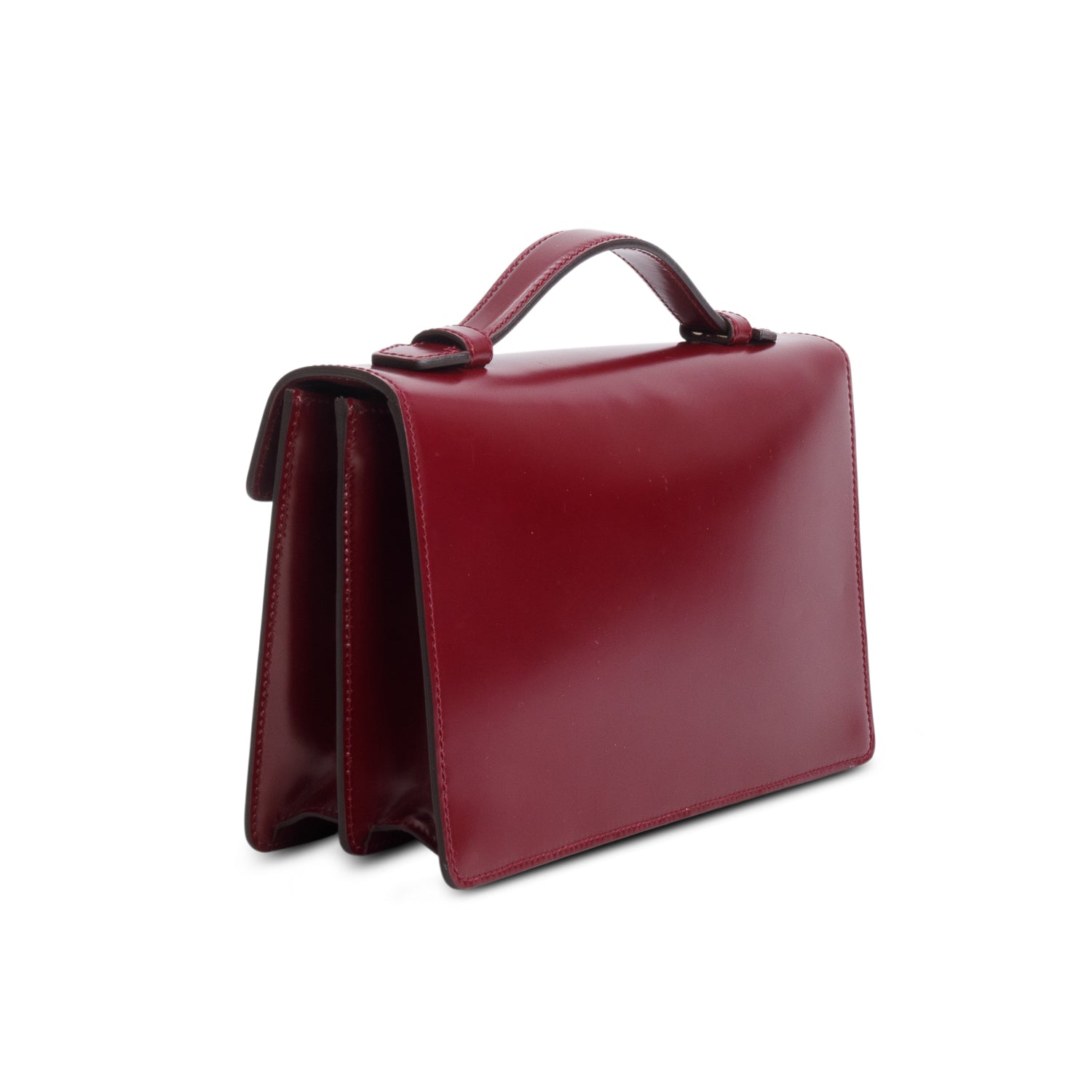 Gucci Purple Regent Calfskin Lady Lock Briefcase Clutch