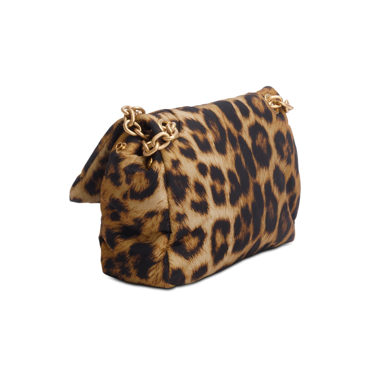 Balenciaga Leopard Print Nylon Mini Monaco BB Shoulder Bag