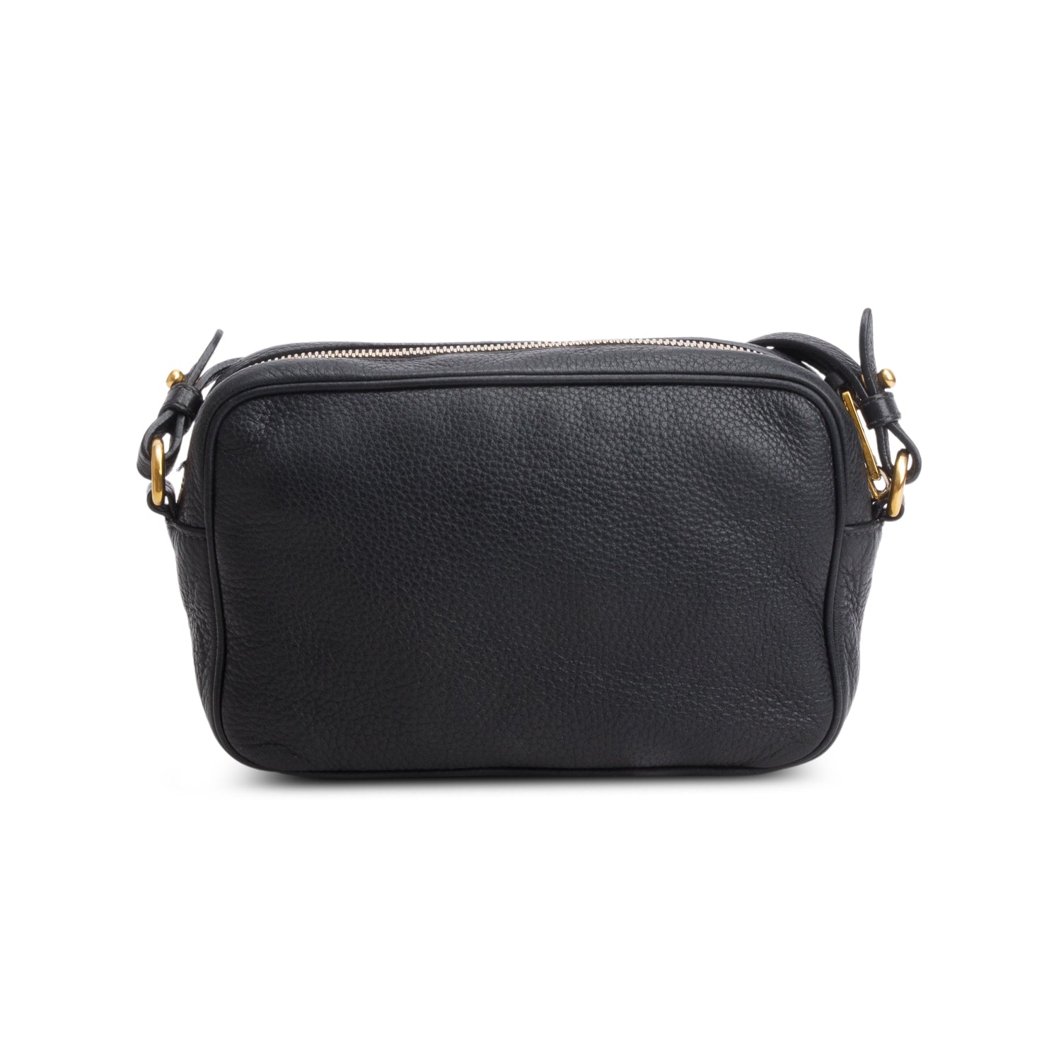 Prada Black Vitello Phenix Camera Bag w/ Authenticity Card
