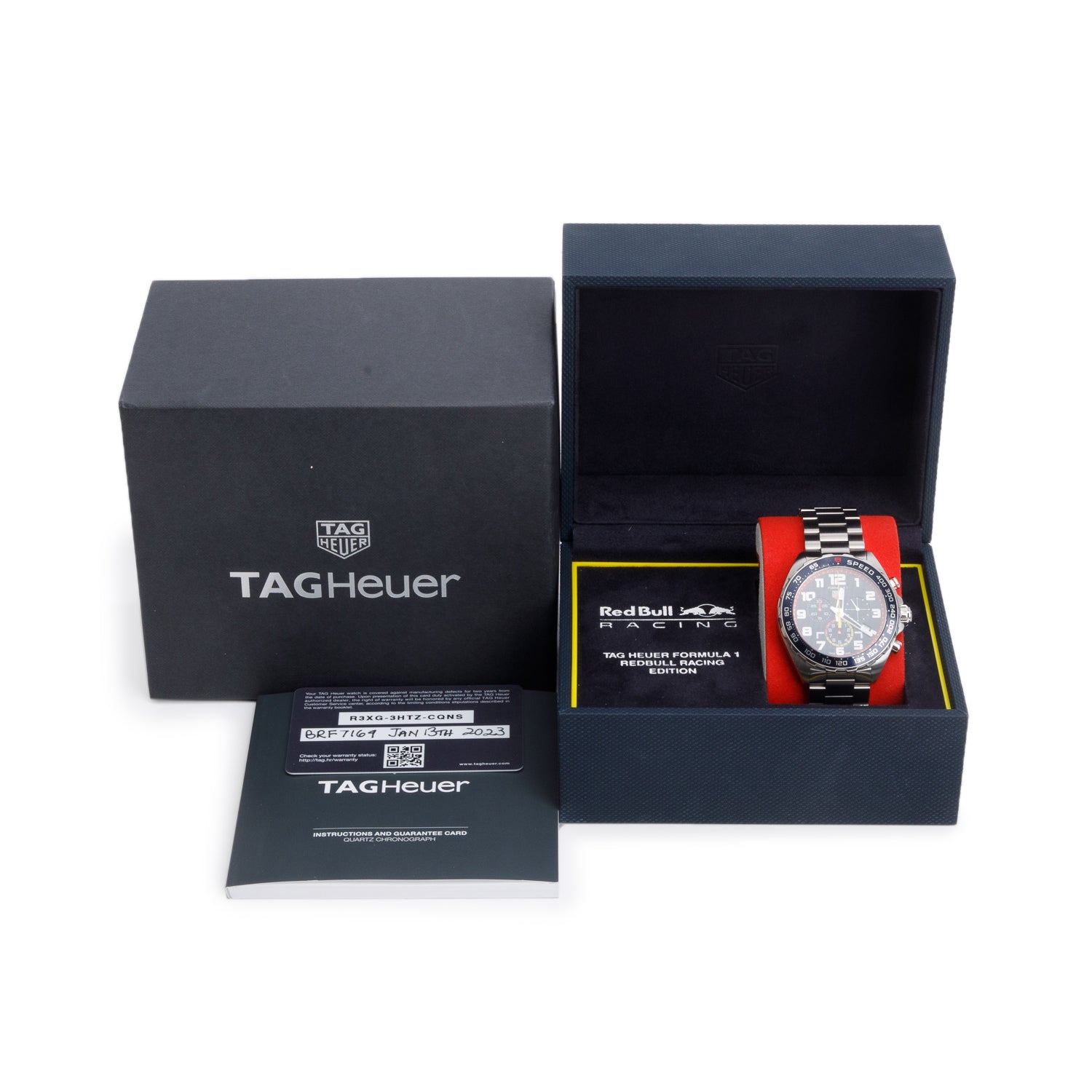 Tag Heuer 2023 Special Edition Formula 1 x Red Bull Racing Chronograph 43 MM Quartz Watch Black Dial CAZ101AL w/ Box & Papers