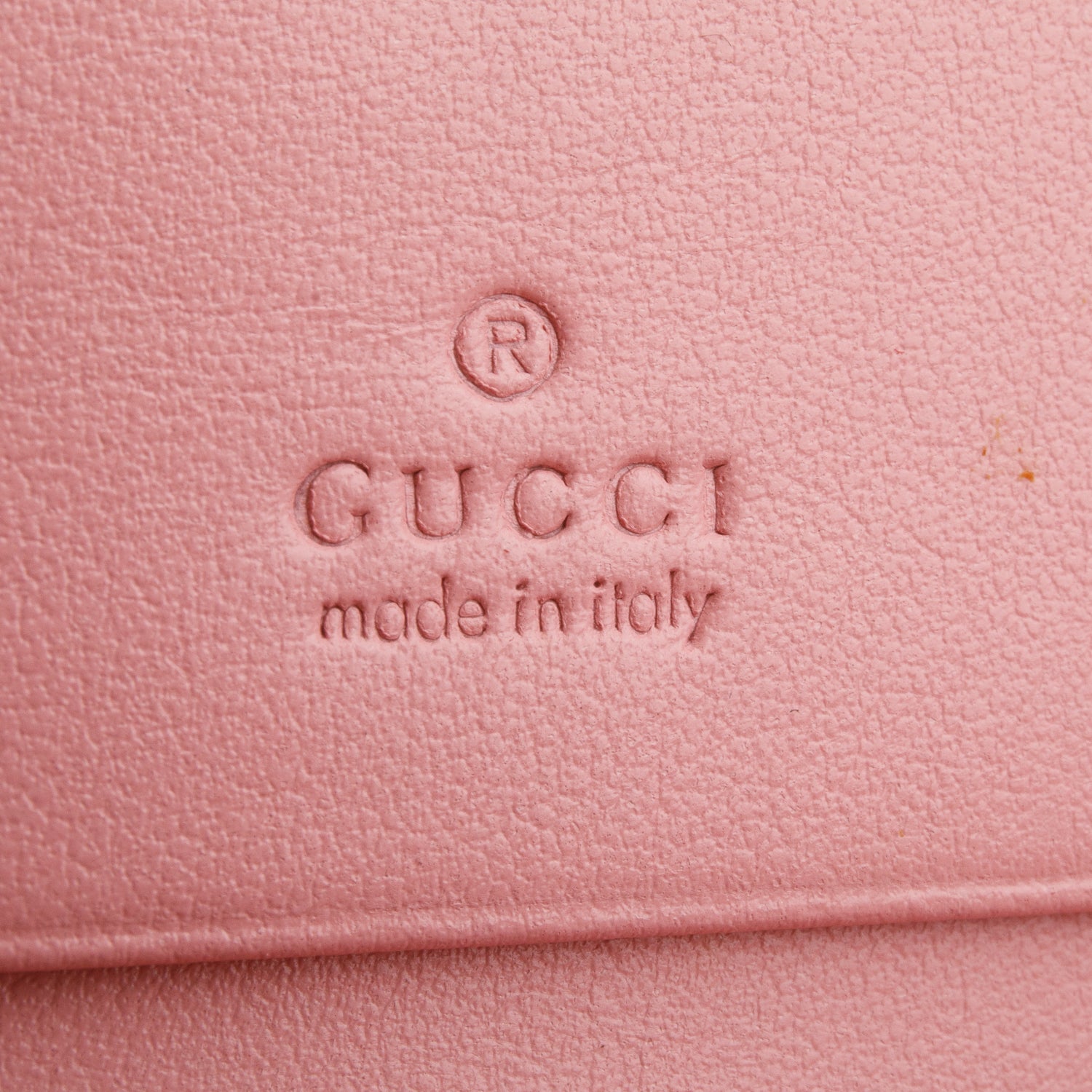 Gucci Pink GG Marmont Matelasse Leather Mini Wallet On Chain w/ Box