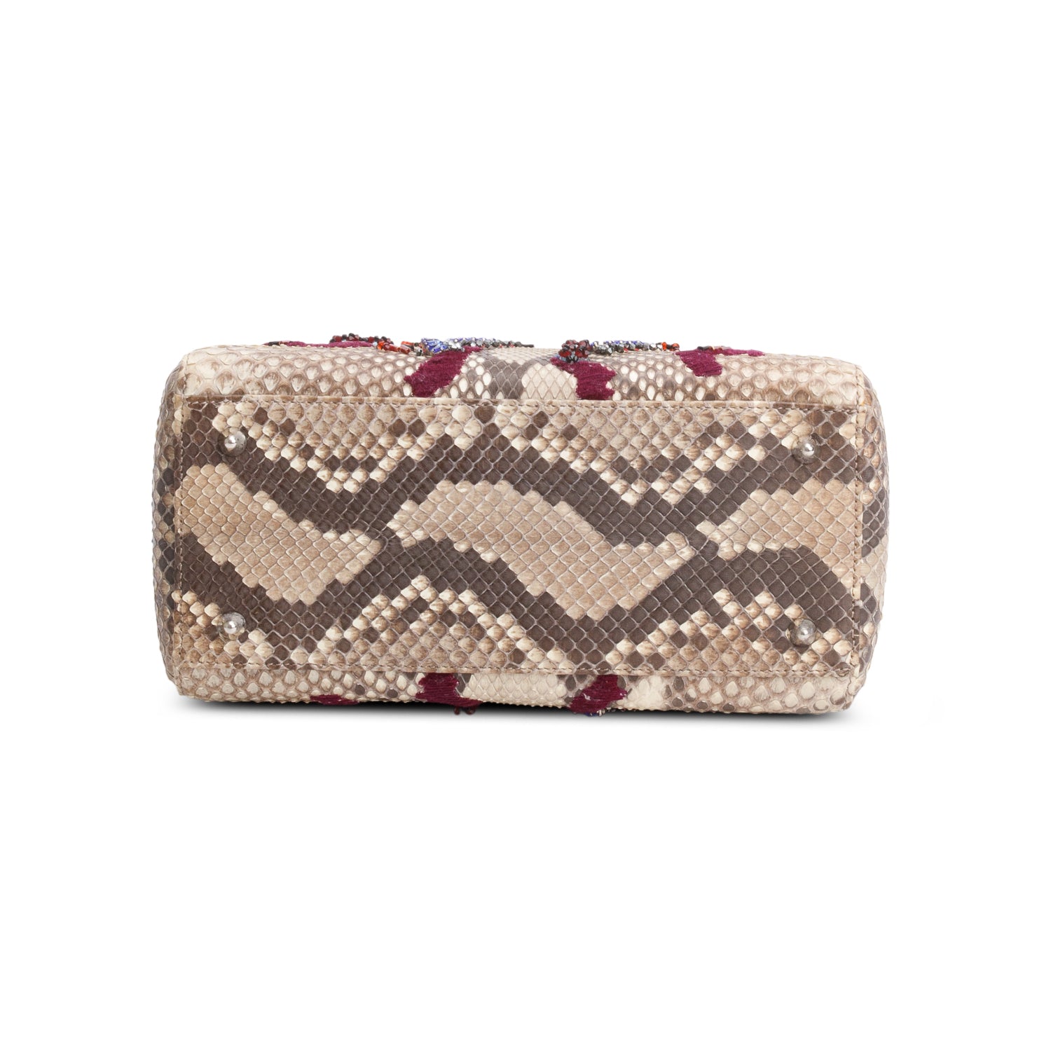 Christian Dior Python Medium Lady Dior w/ Authenticity Card & Strap