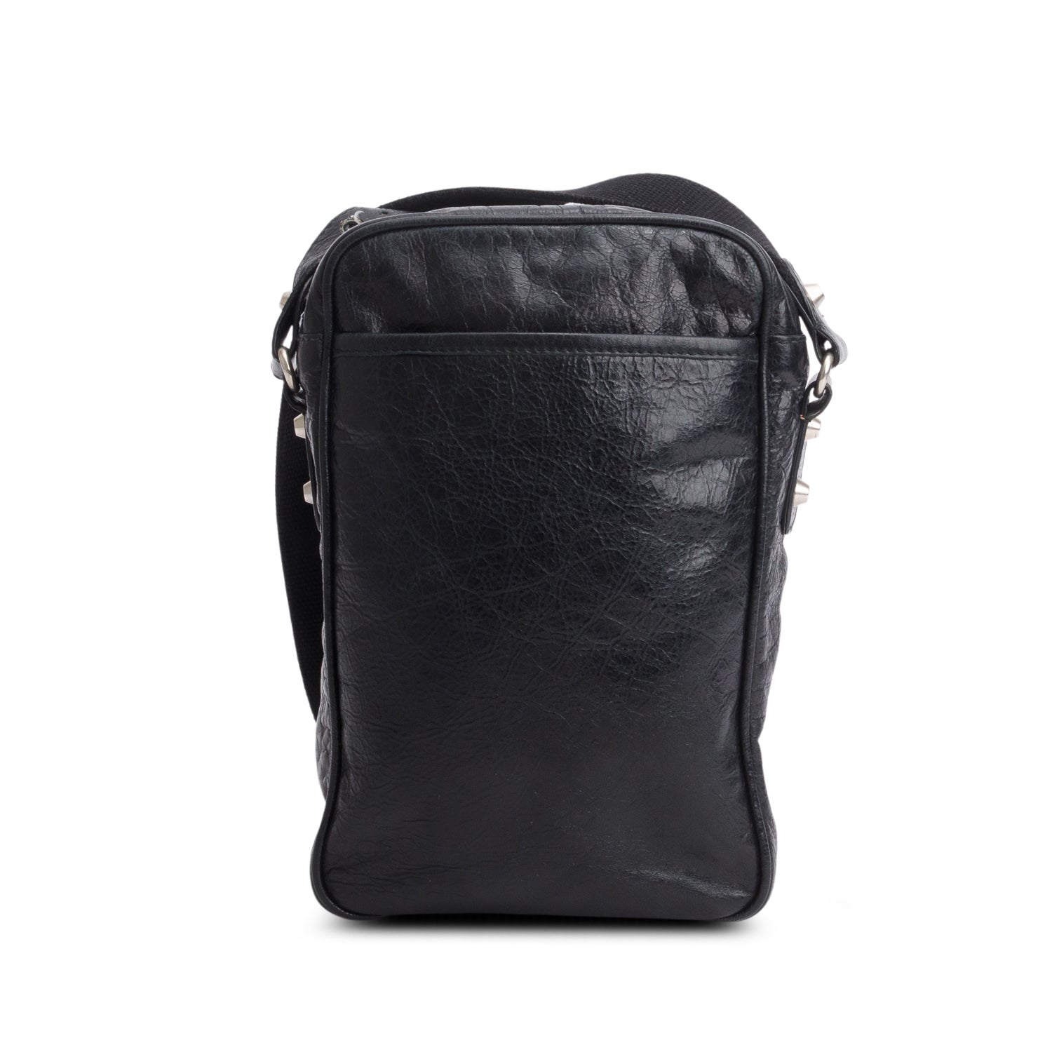 Balenciaga Lambskin Motocross Classic Reporter Bag