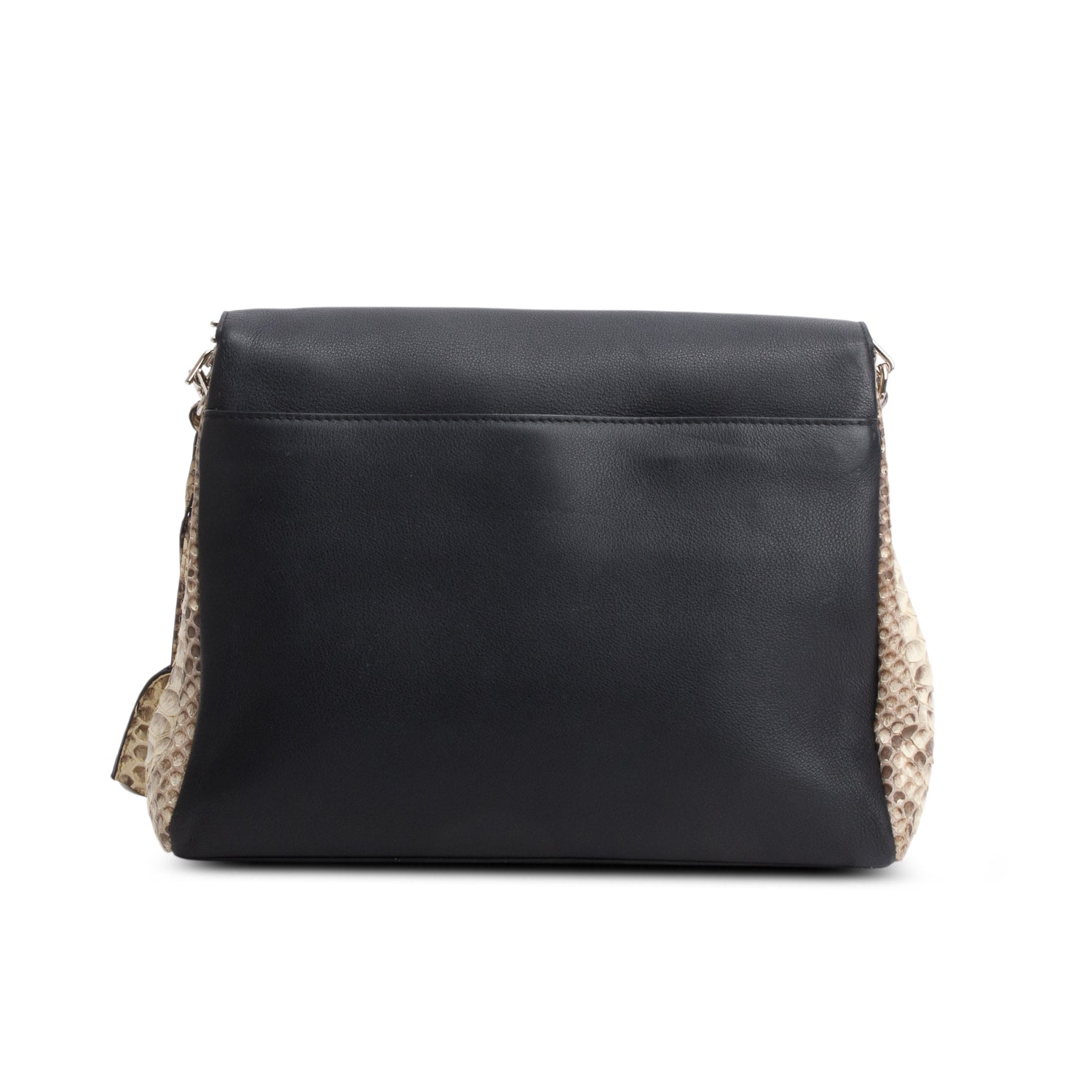 Christian Dior Black Calfskin & Python Large Diorling