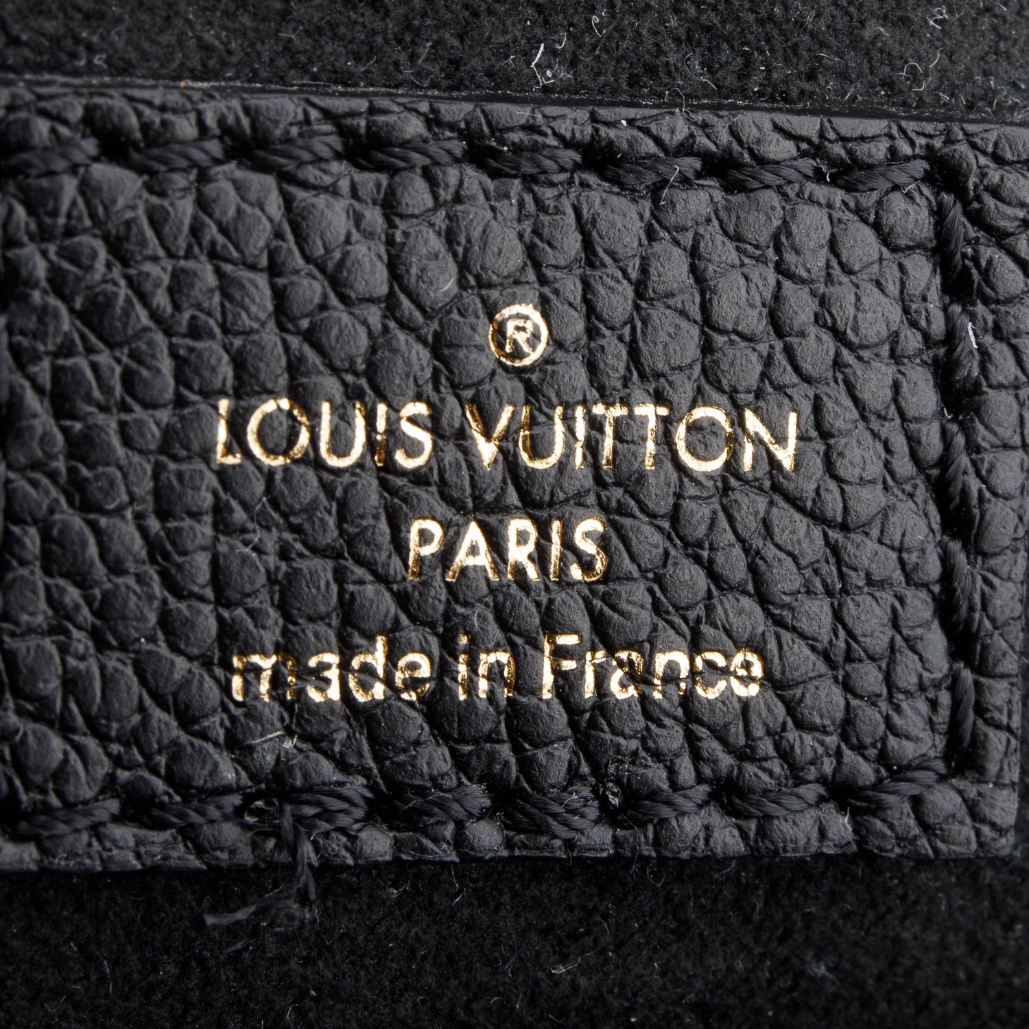 Louis Vuitton Black Empreinte Monogram Giant Petit Sac Plat w/ Strap