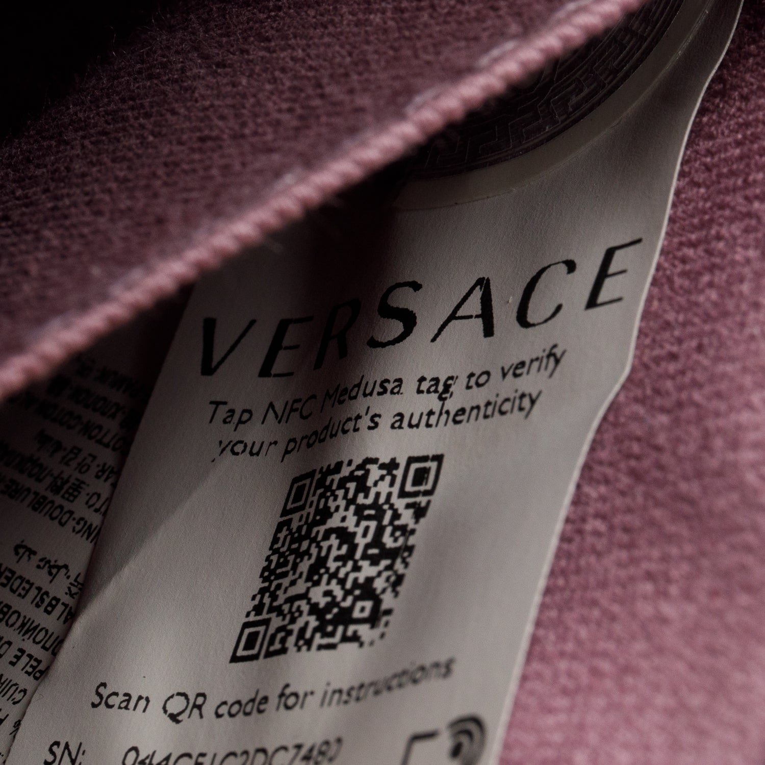 Versace Black Grained Calfskin La Medusa Flap Shoulder Bag