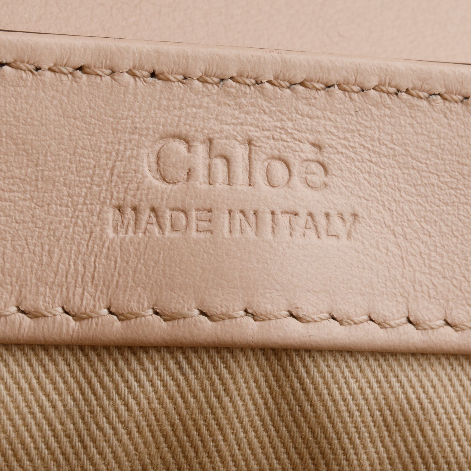 Chloe Pink Calfskin Crocodile Embossed Mini C Double Carry w/ Authenticity Card & Receipt