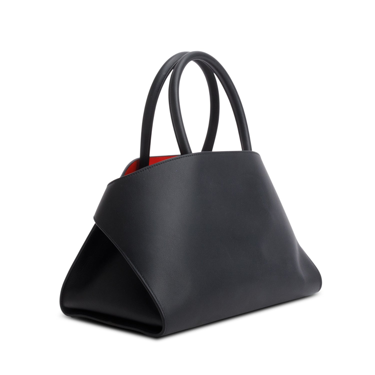 Ferragamo Black Calfskin Medium Hug Bag