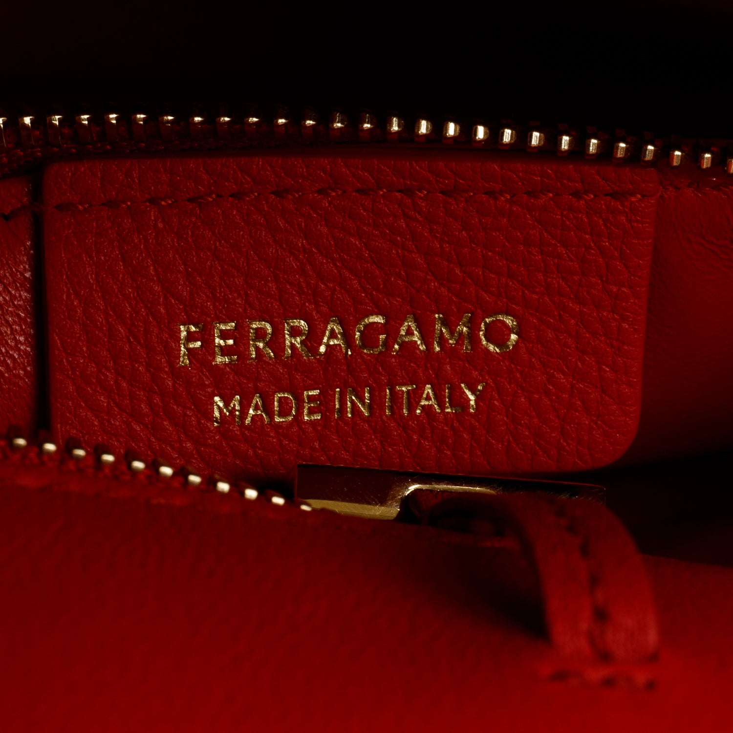 Ferragamo Black Calfskin Medium Hug Bag