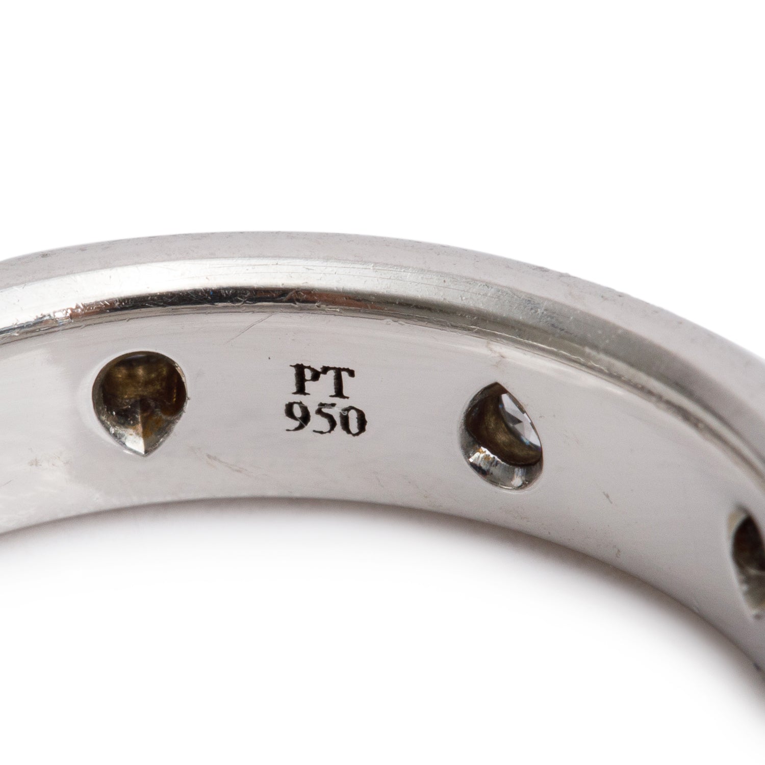 Tiffany & Co. Platinum Diamond Etoile 4 MM Band Ring, Size 5.25