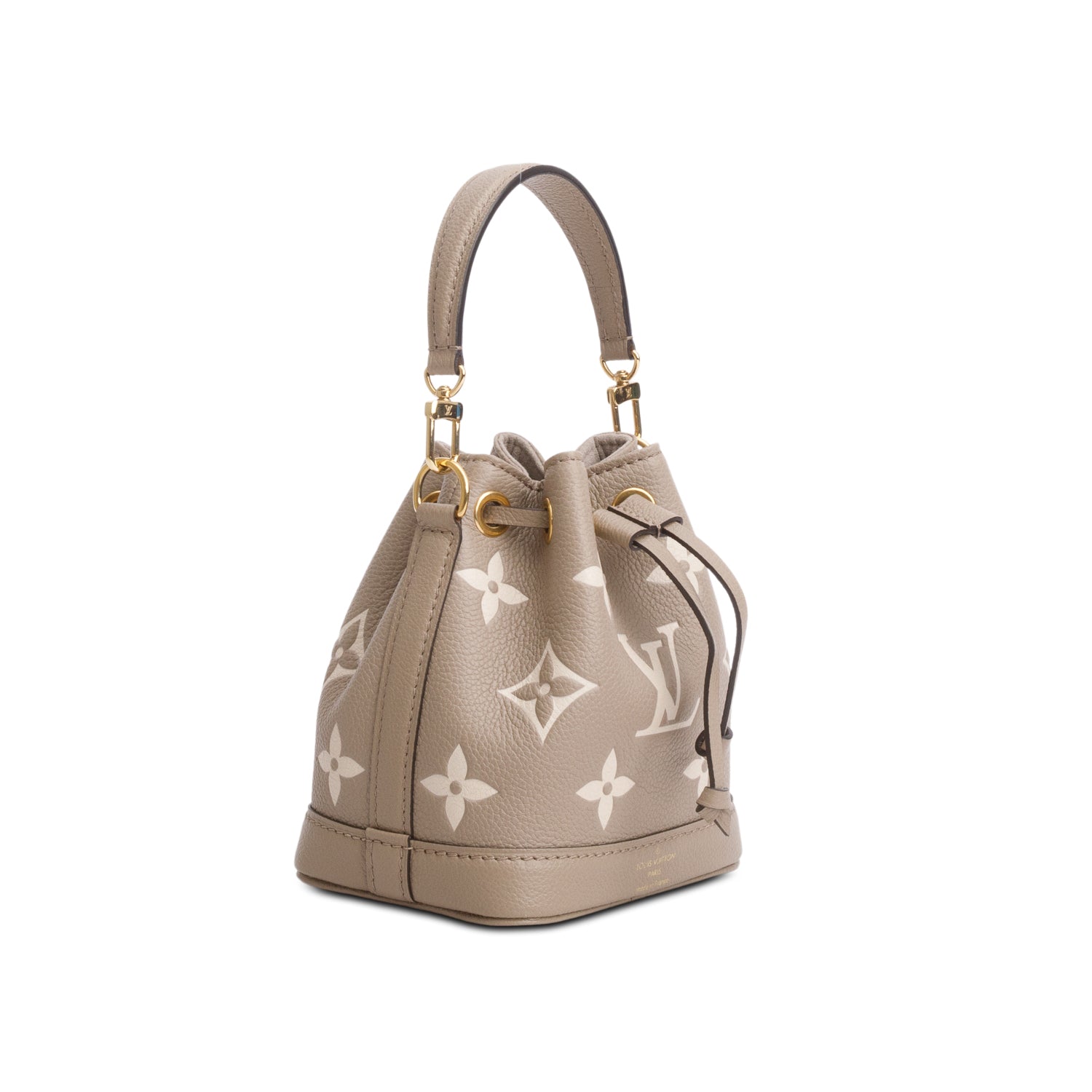 Louis Vuitton 2024 Tourterelle Empreinte Monogram Giant Nano Noe w/ Receipt & Strap