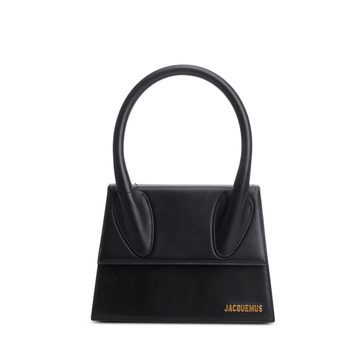 Jacquemus Black Leather Le Grand Chiquito Bag w/ Strap