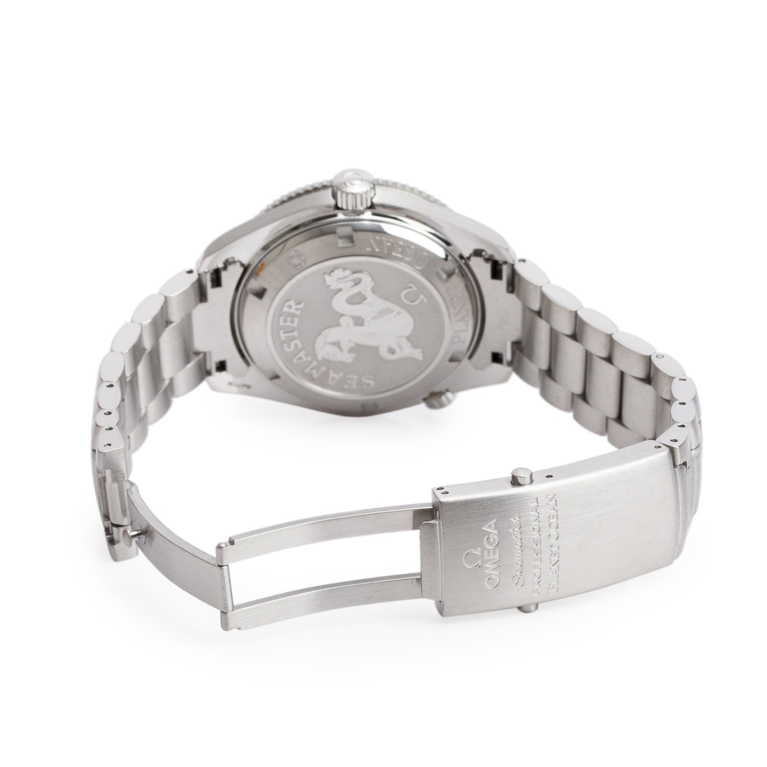 Omega Stainless Steel Seamaster Planet Ocean 600M Co-Axial Chronometer 42 MM Automatic Watch w/ Box & Papers