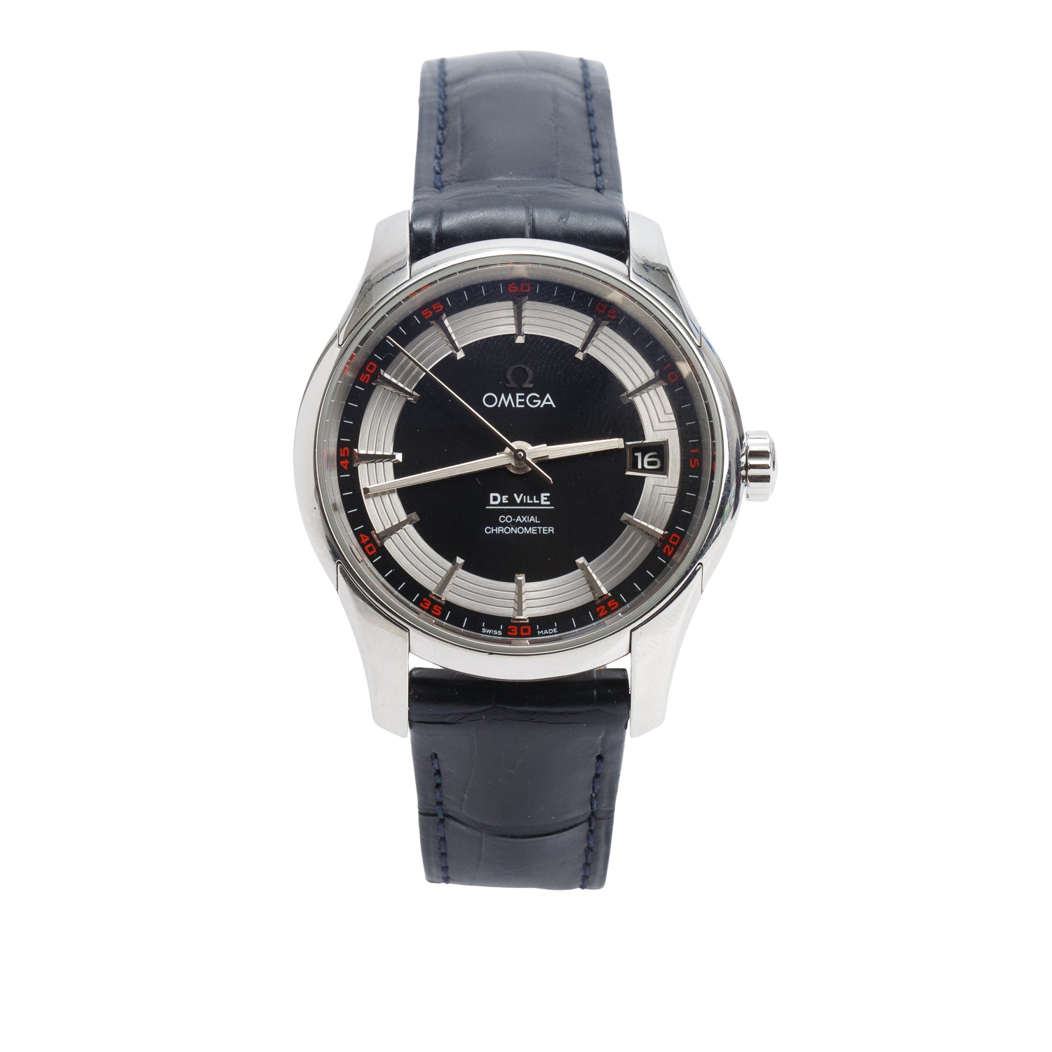 Omega Stainless Steel De Ville Hour Vision 41 MM Automatic Watch w/ Box & Papers