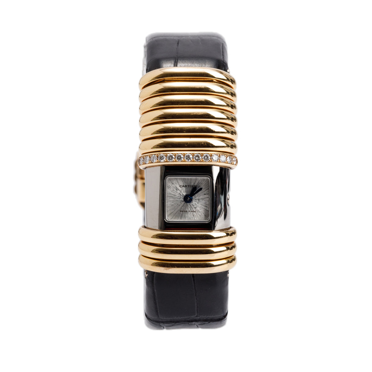 Cartier 18k Gold Rose Gold & Titanium Diamond Declaration Watch