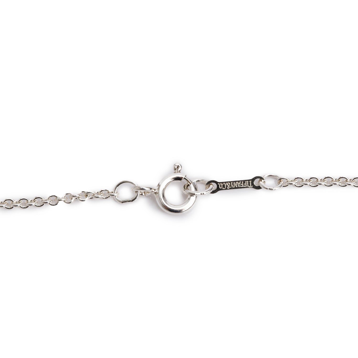 Tiffany & Co. Elsa Peretti Sterling Silver 20 MM Bean Pendant Necklace
