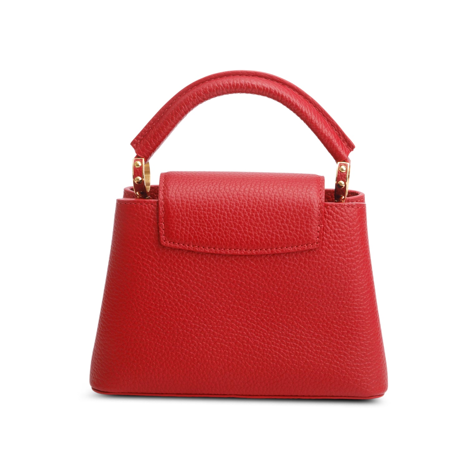 Louis Vuitton 2022 Red Taurillon Mini Capucines w/ Strap & Receipt