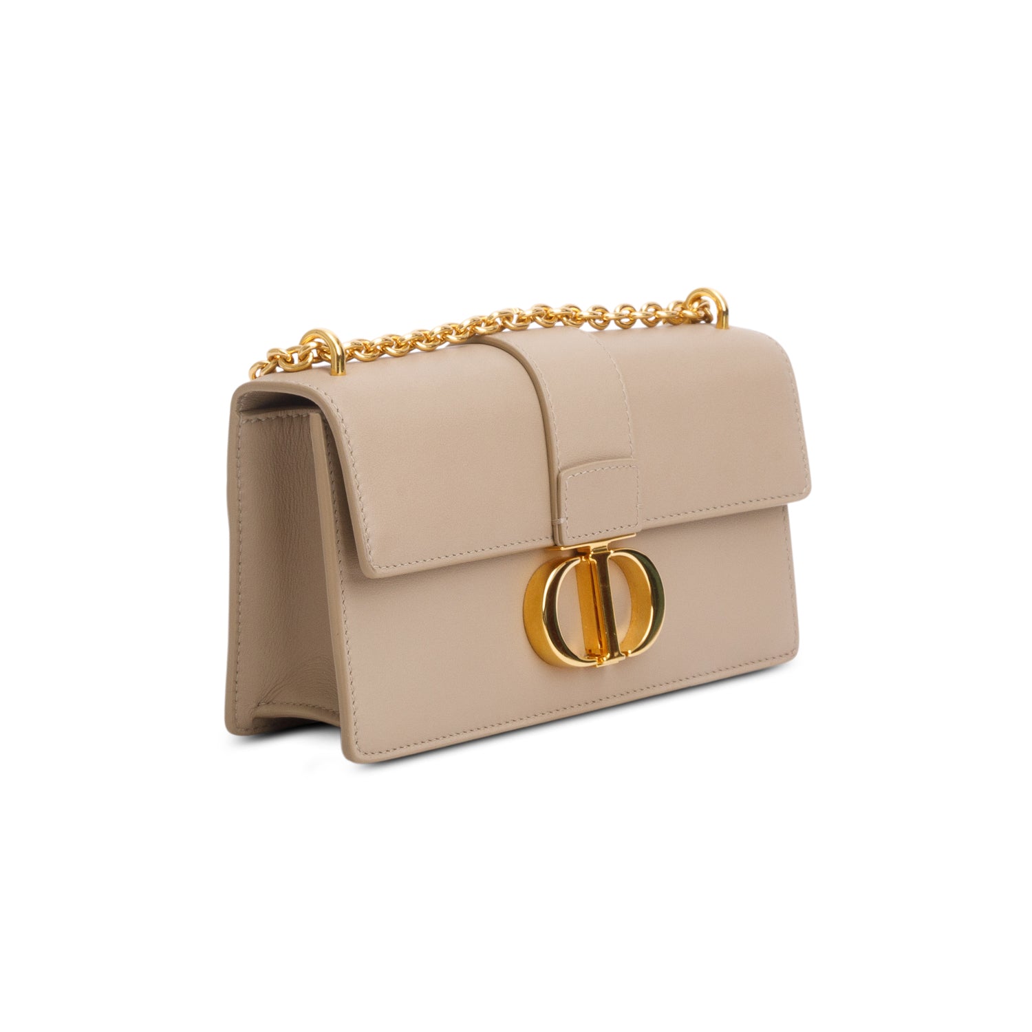 Christian Dior 2022 Brown Calfskin 30 Montaigne East-West Chain Bag w/ Box