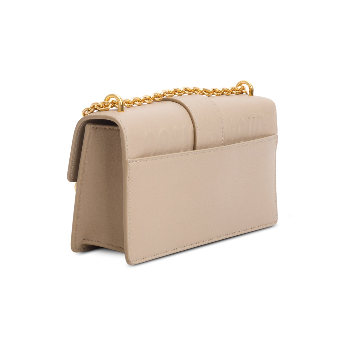 Christian Dior 2022 Brown Calfskin 30 Montaigne East-West Chain Bag w/ Box