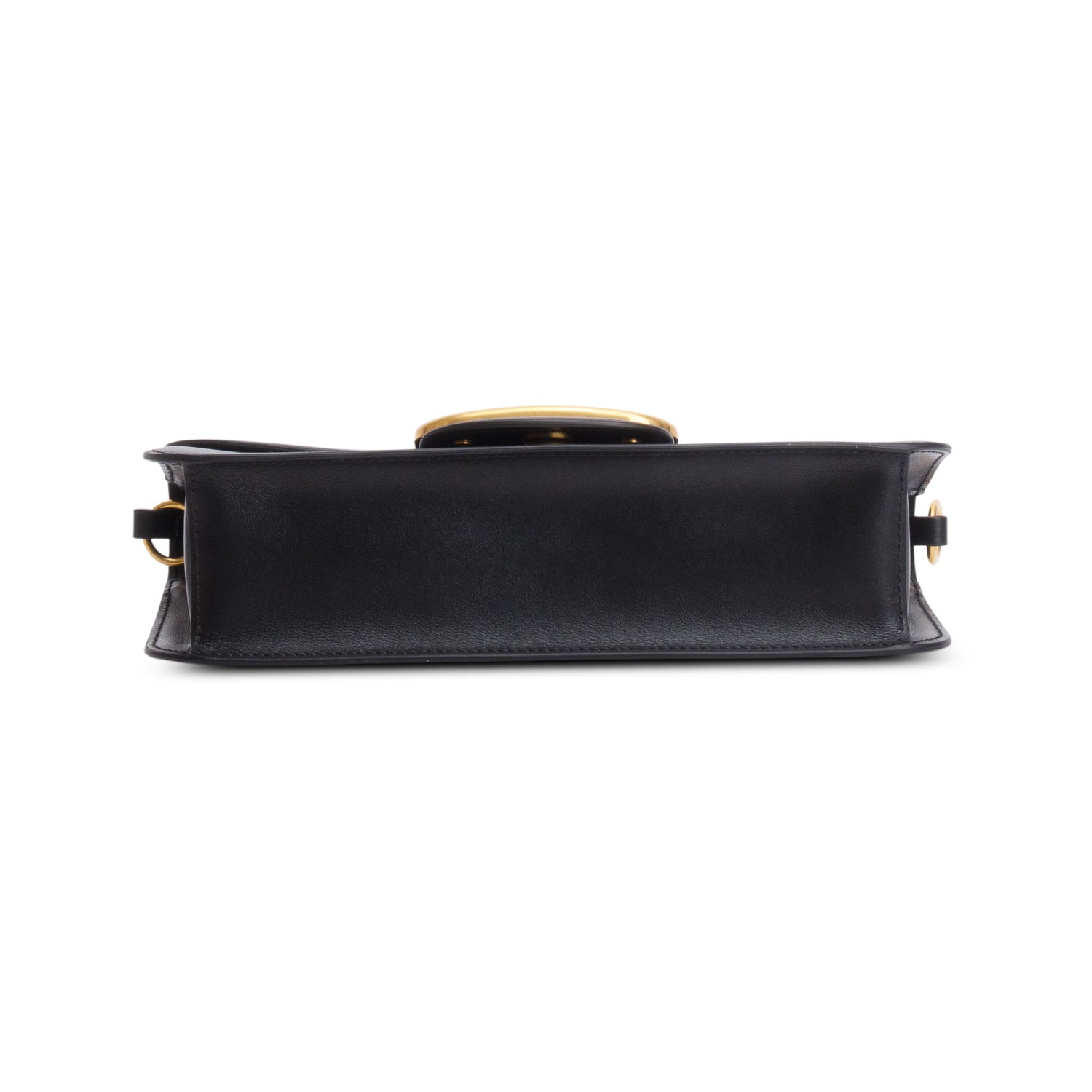 Valentino 2023 Black Calfskin Vlogo Loco Shoulder Bag w/ Box, Receipt & Straps