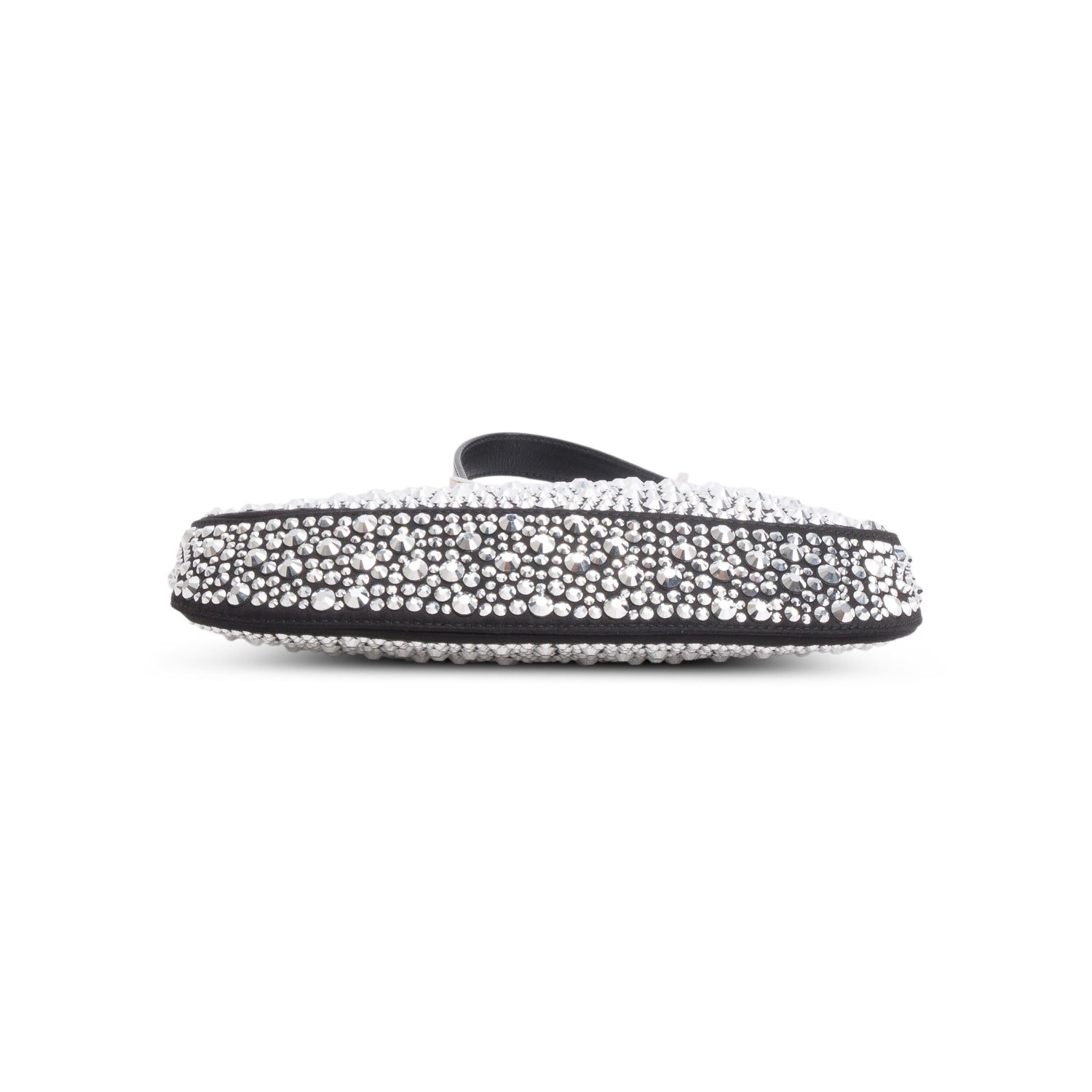 Prada Black Satin Crystal Cleo Adjustable Strap Shoulder Bag