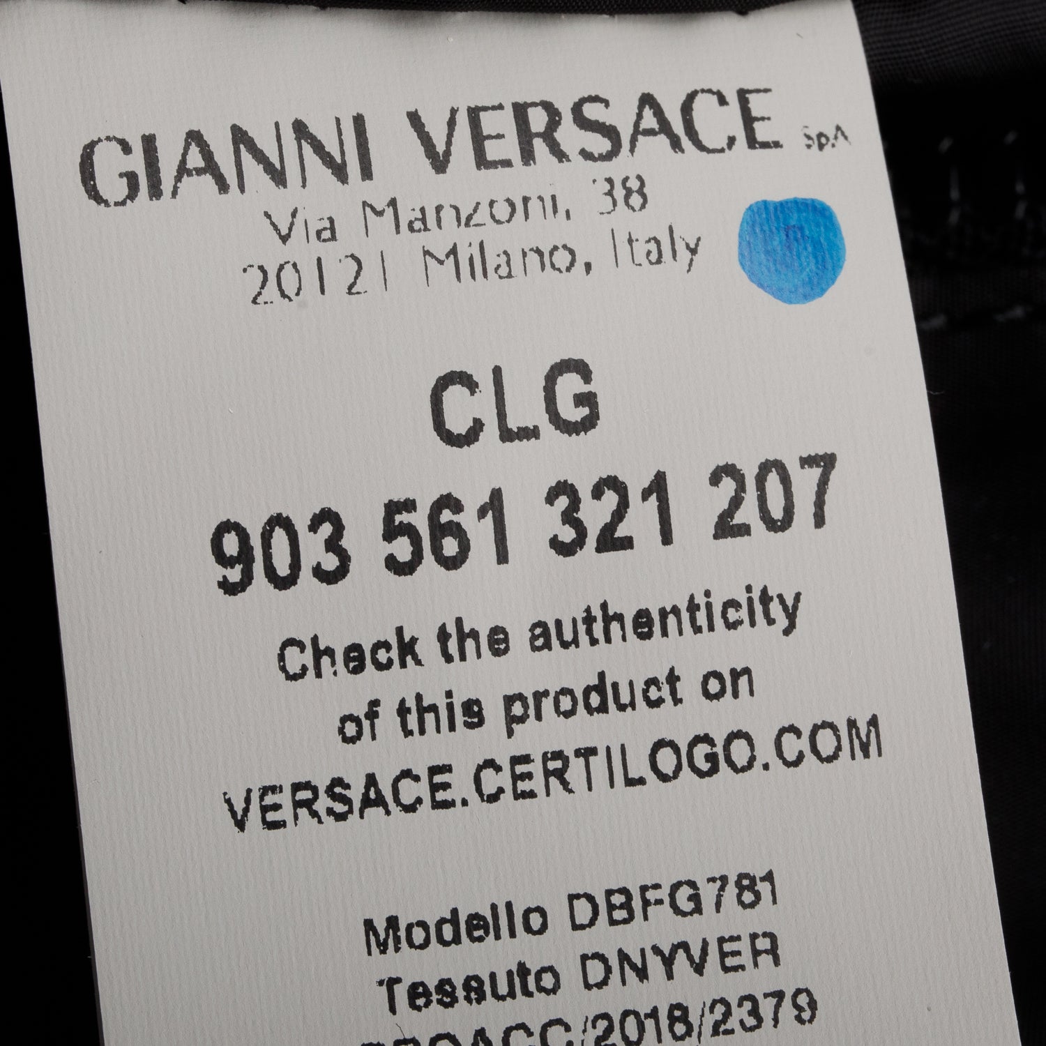 Versace Black Nylon Logo Print Backpack
