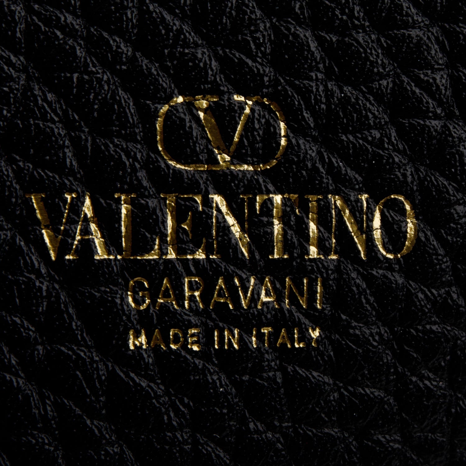 Valentino Black Grainy Calfskin VLogo All Time Small Top Handle Bag w/ Strap