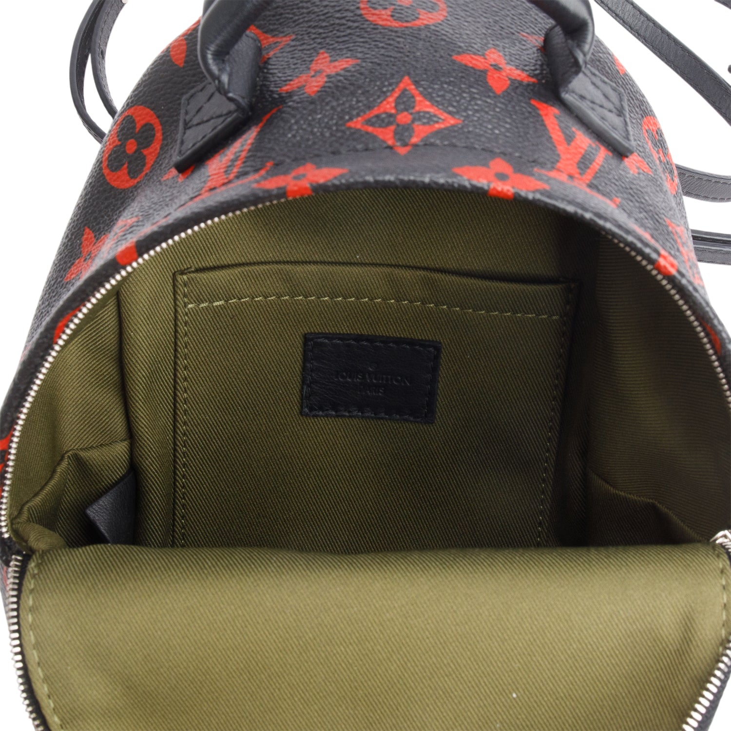 Louis Vuitton Black Monogram Infrarouge Palm Springs Mini Backpack