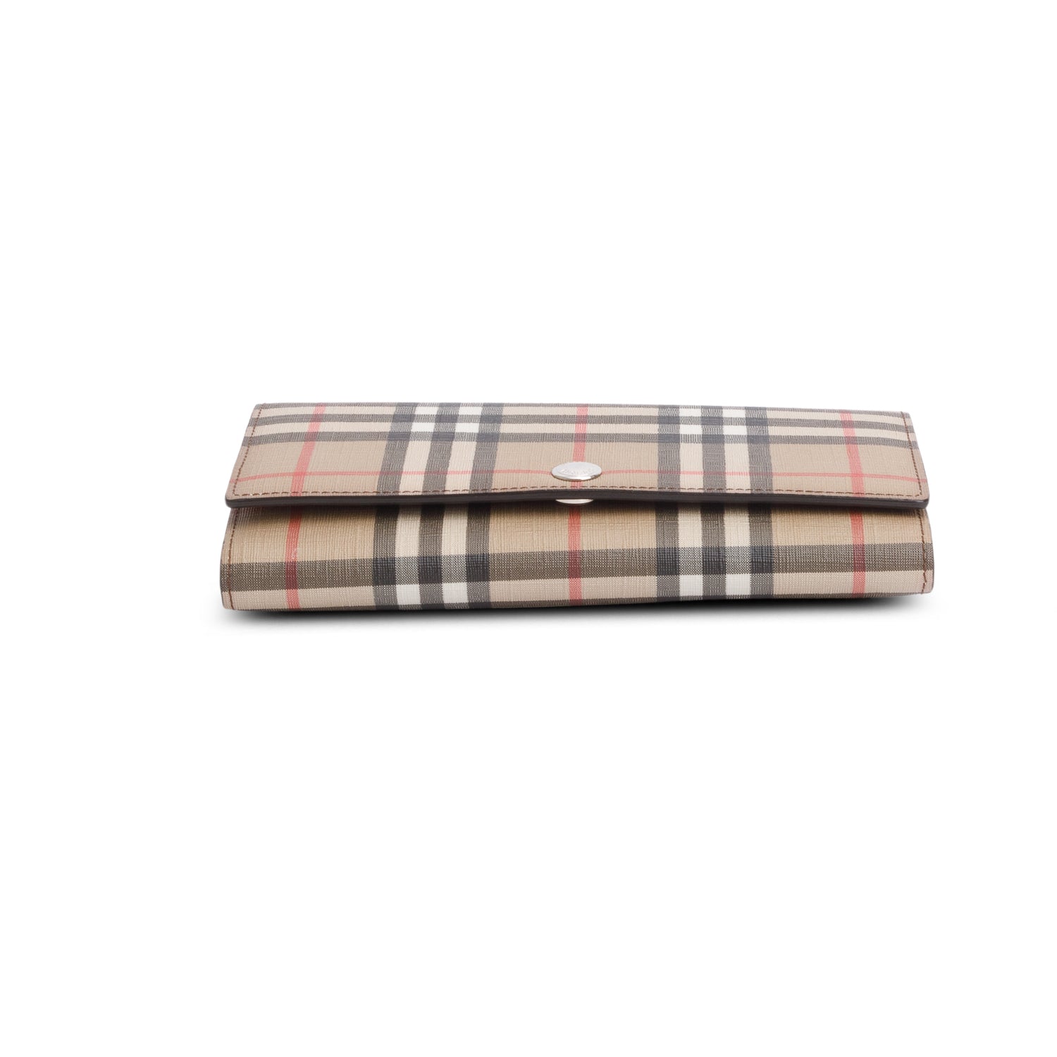 Burberry Brown Vintage Check Hannah Wallet on Strap