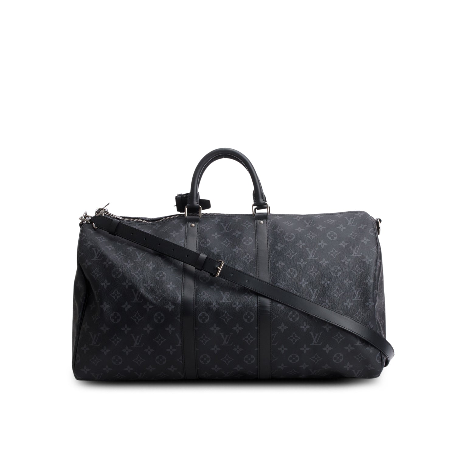 Louis Vuitton Monogram Eclipse Keepall Bandouliere 55 w/ Strap