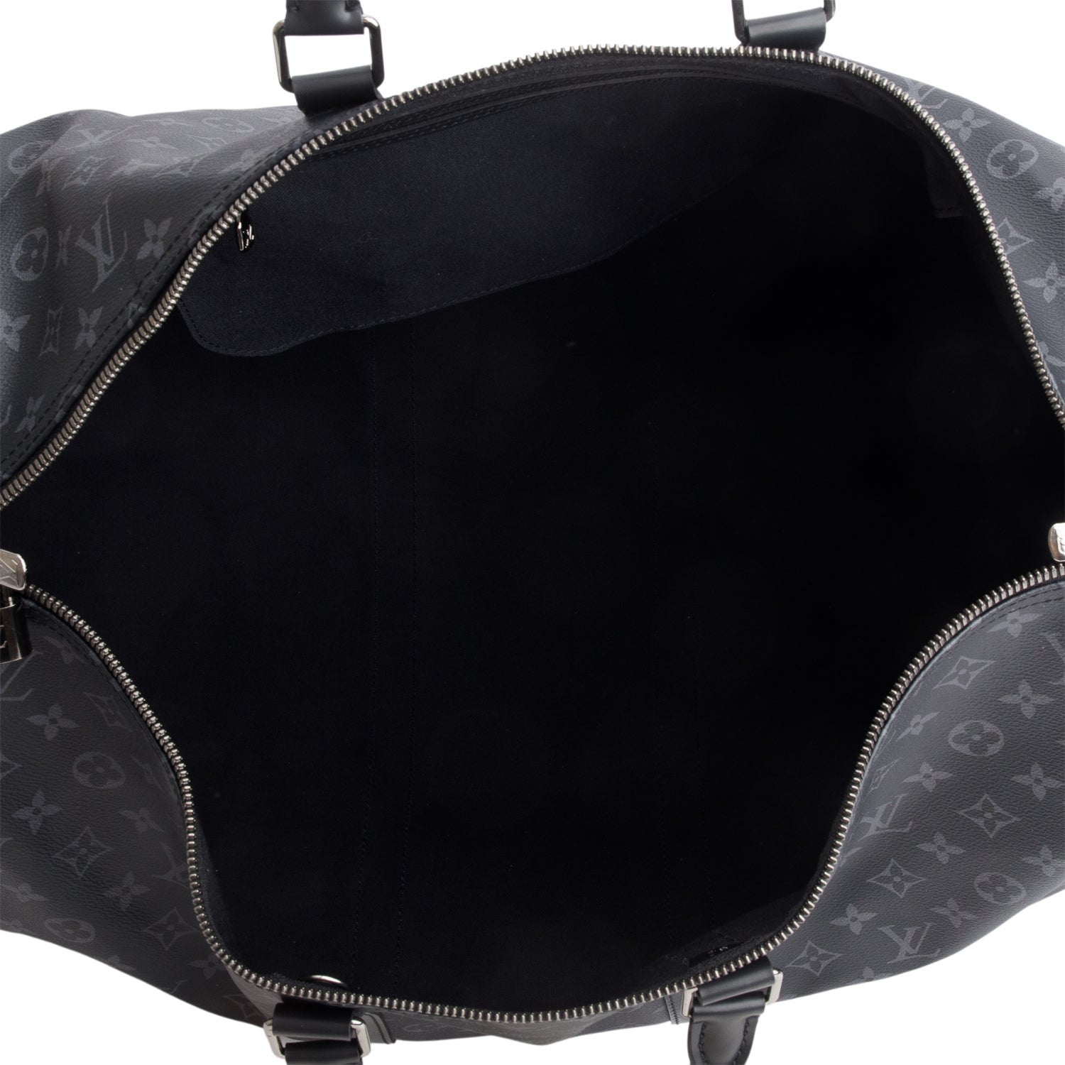 Louis Vuitton Monogram Eclipse Keepall Bandouliere 55 w/ Strap
