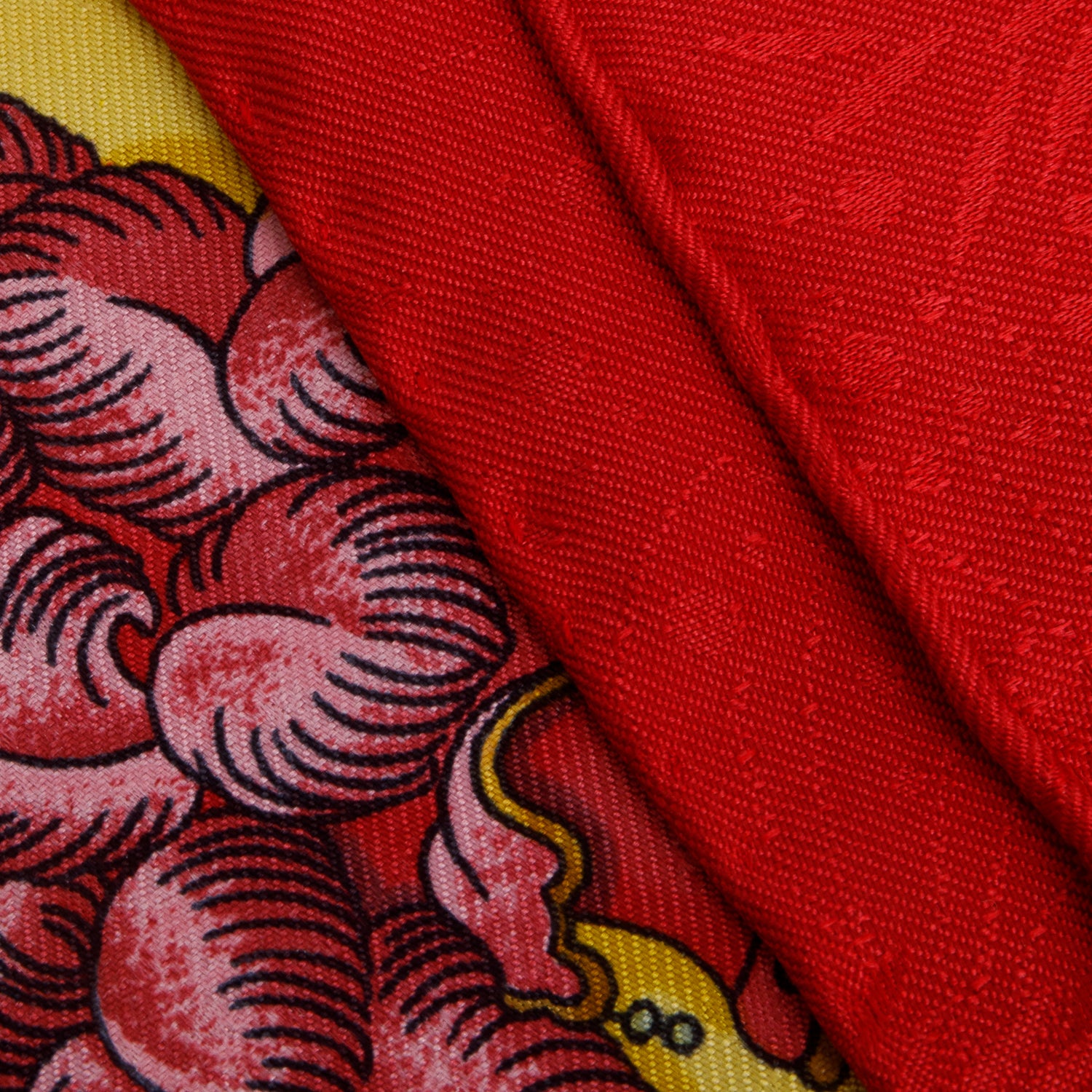 Hermes Red & Multicolor 'Les Fetes du Roi Soleil' Silk Scarf 90 w/ Box