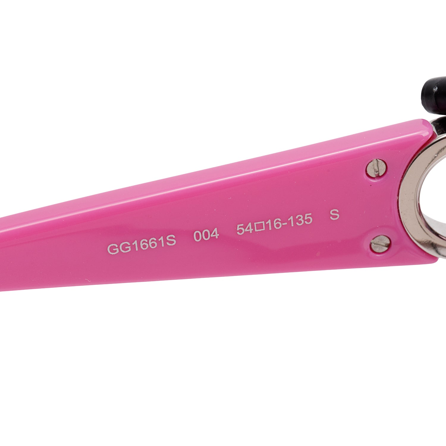 Gucci GG1661S Pink Acetate Interlocking G Rectangle Sunglasses w/ Case