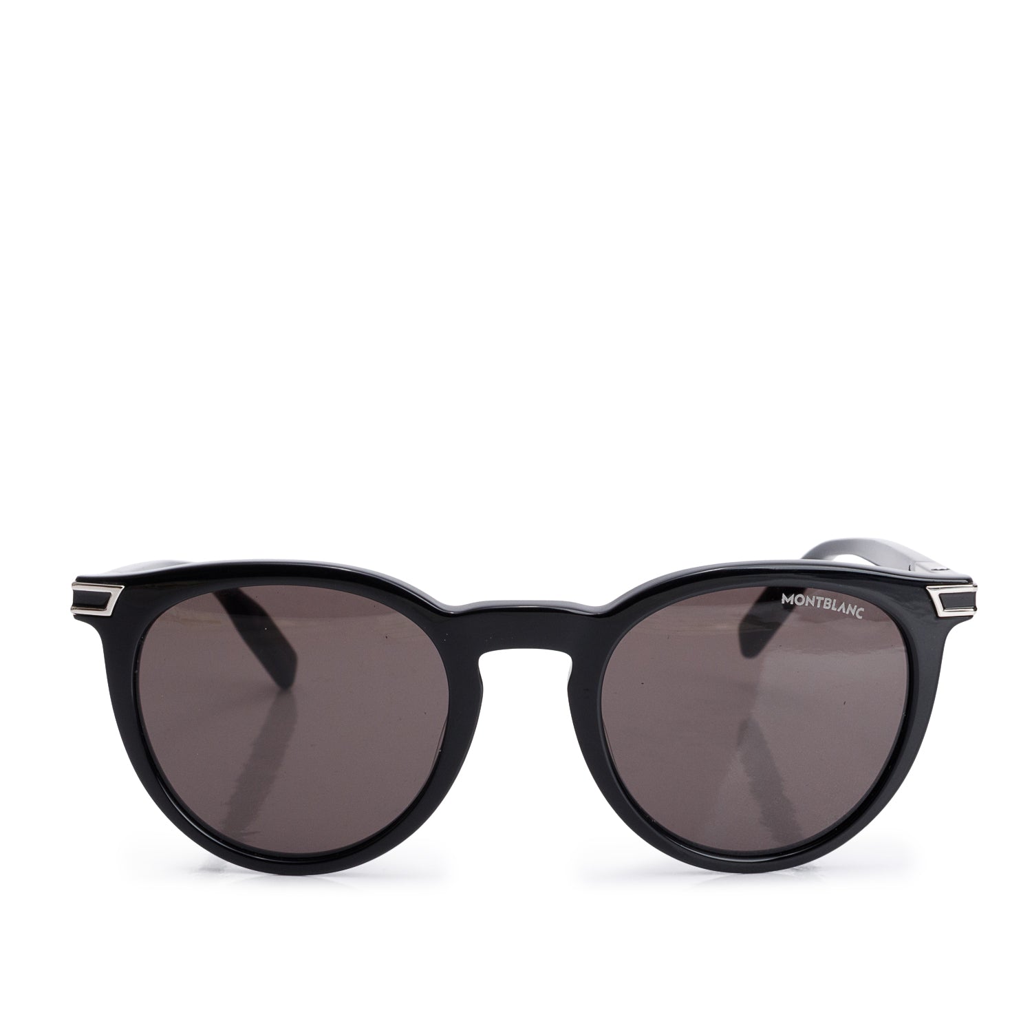 Montblanc MB 0041S Black Acetate Round Sunglasses w/ Box, Case & Authenticity Card