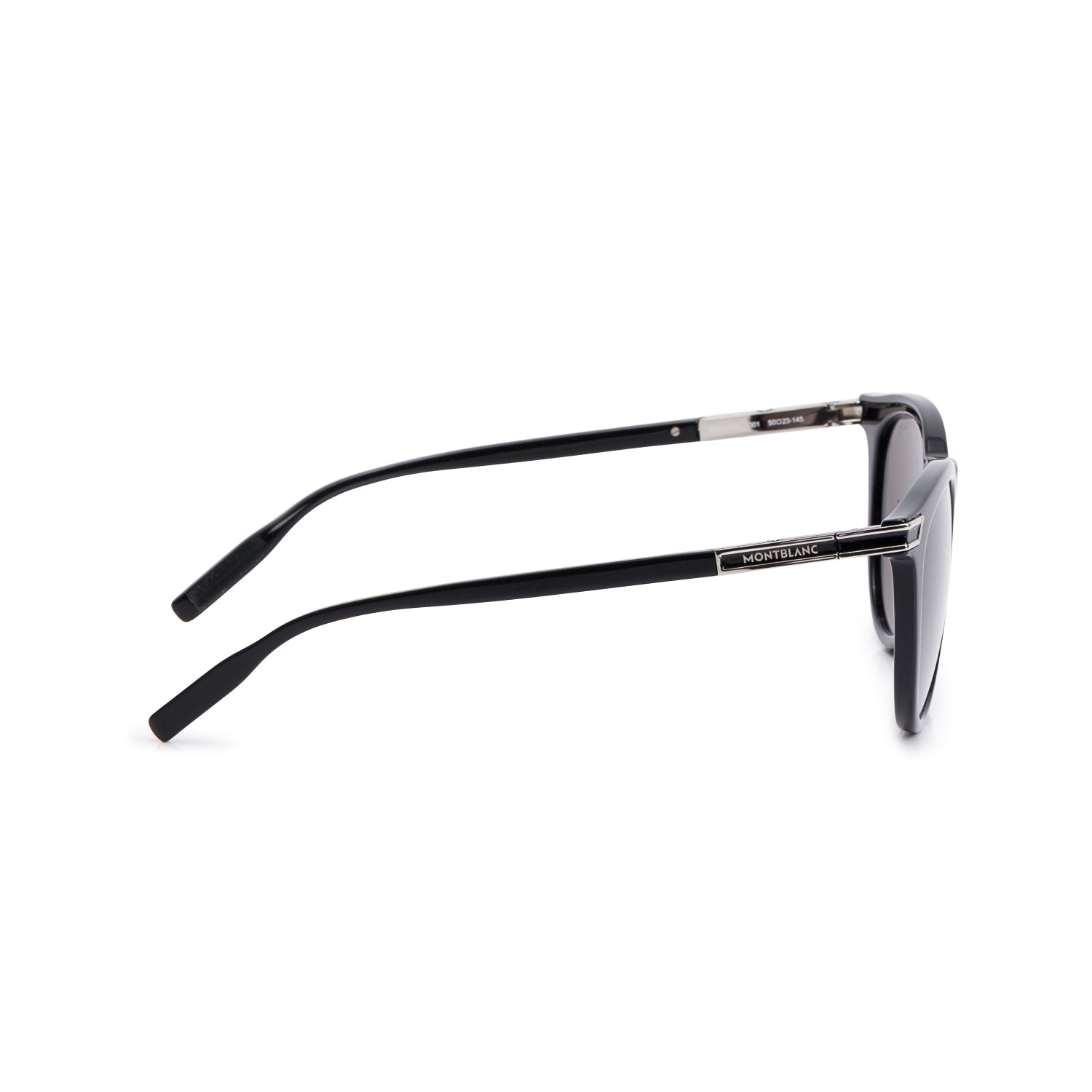 Montblanc MB 0041S Black Acetate Round Sunglasses w/ Box, Case & Authenticity Card