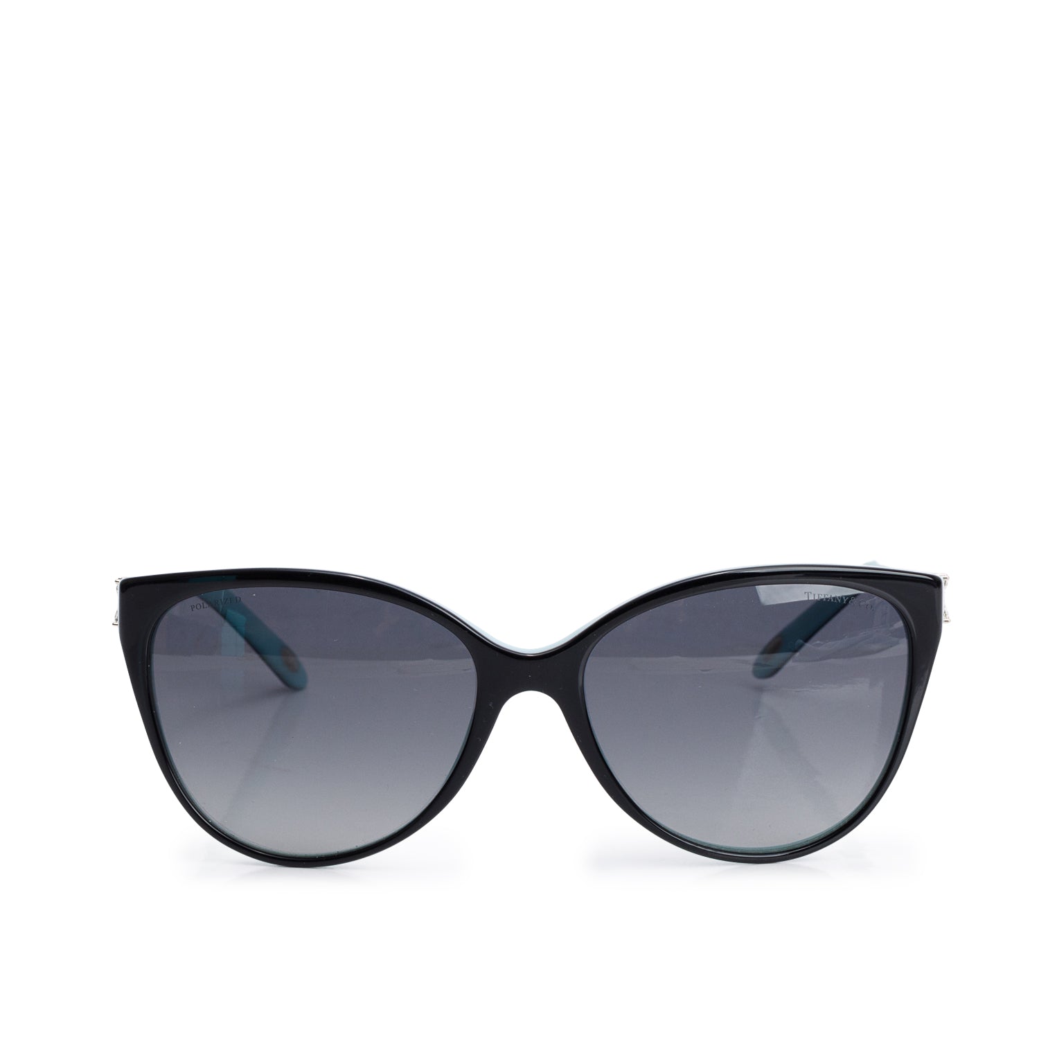 Tiffany TF 4089-B Black Acetate Victoria Cat Eye Gradient Sunglasses w/ Box & Case