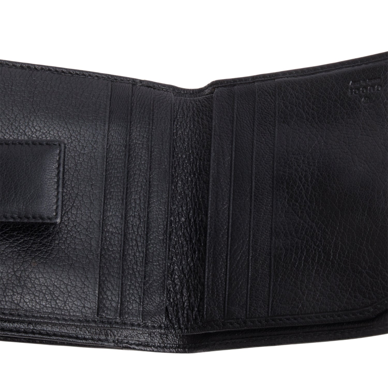 Gucci Black Dollar Calfskin Interlocking G Blondie Wallet