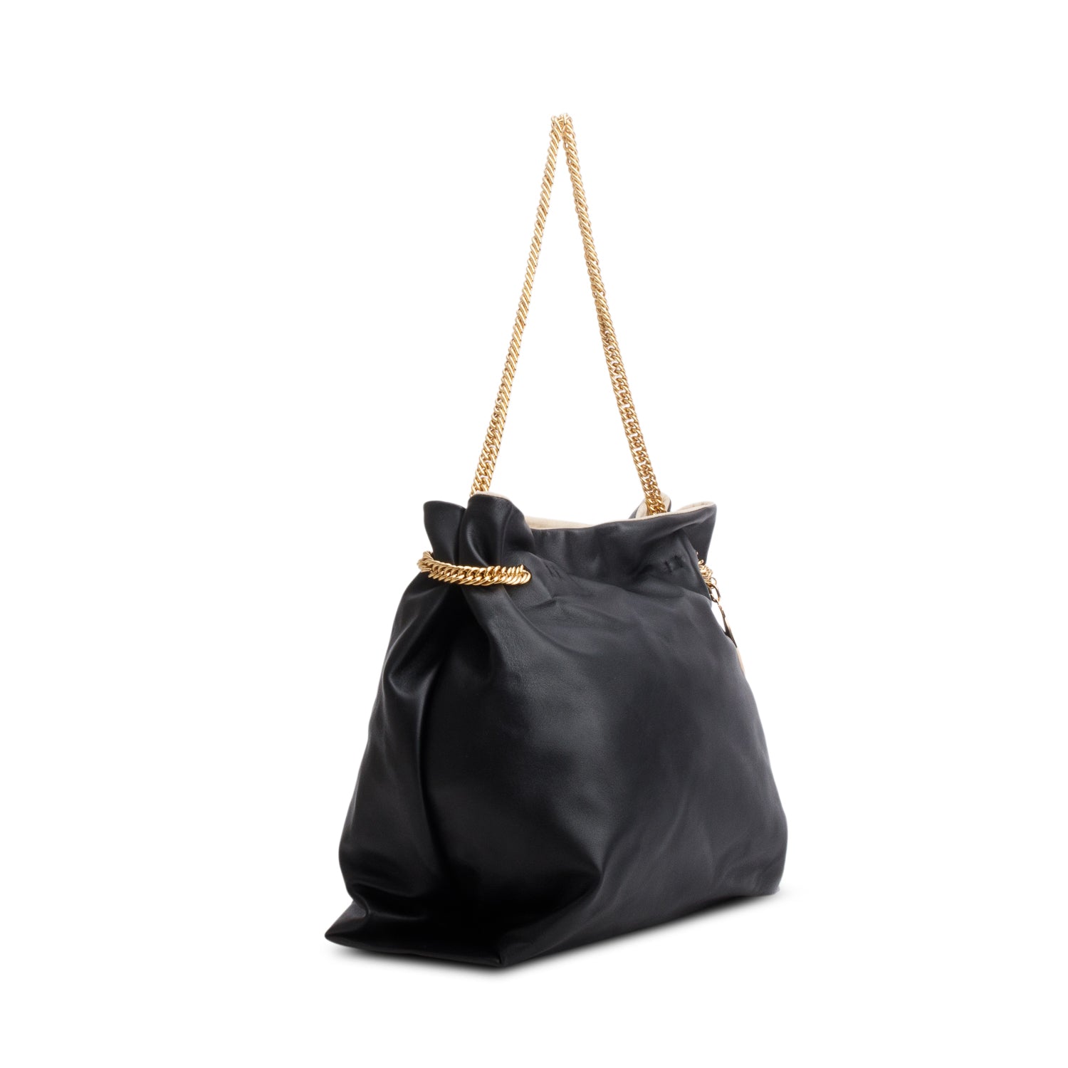 Stella McCartney Black Medium Falabella Chain-Strap Tote Bag