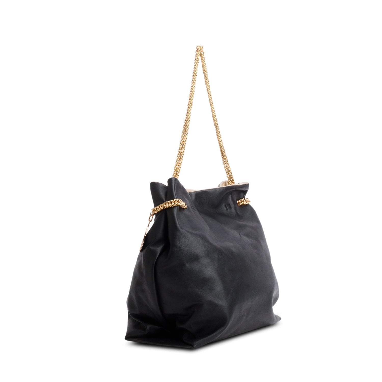 Stella McCartney Black Medium Falabella Chain-Strap Tote Bag