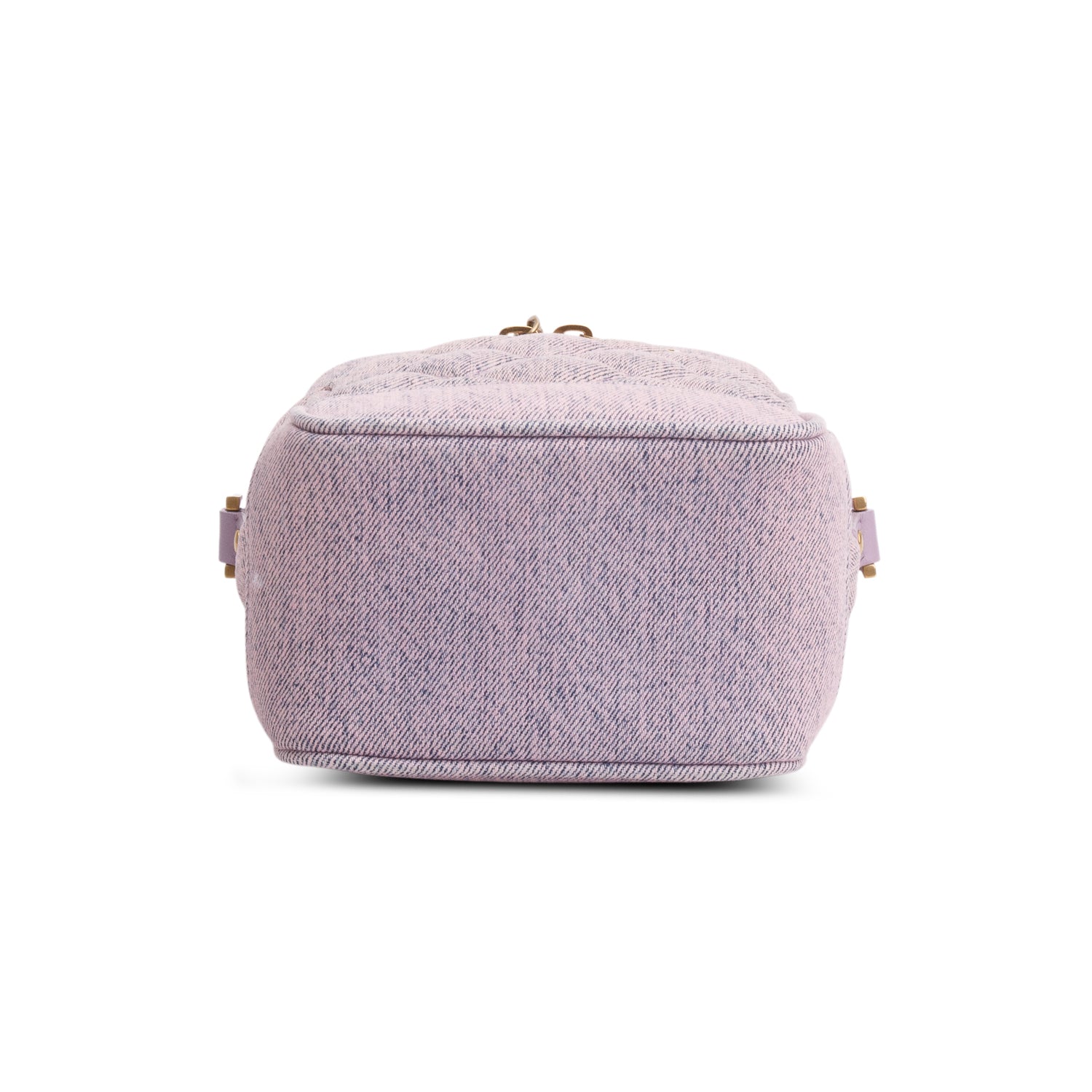 Saint Laurent 2022 Purple Denim 80's Vanity Crossbody Bag