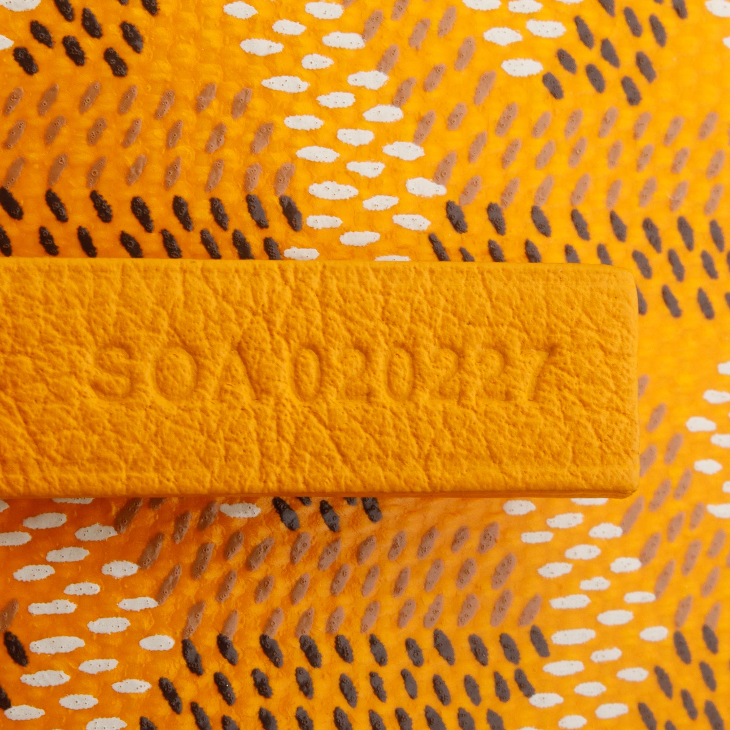 Goyard 2022 Yellow Goyardine Reversible Anjou PM w/ Pouch